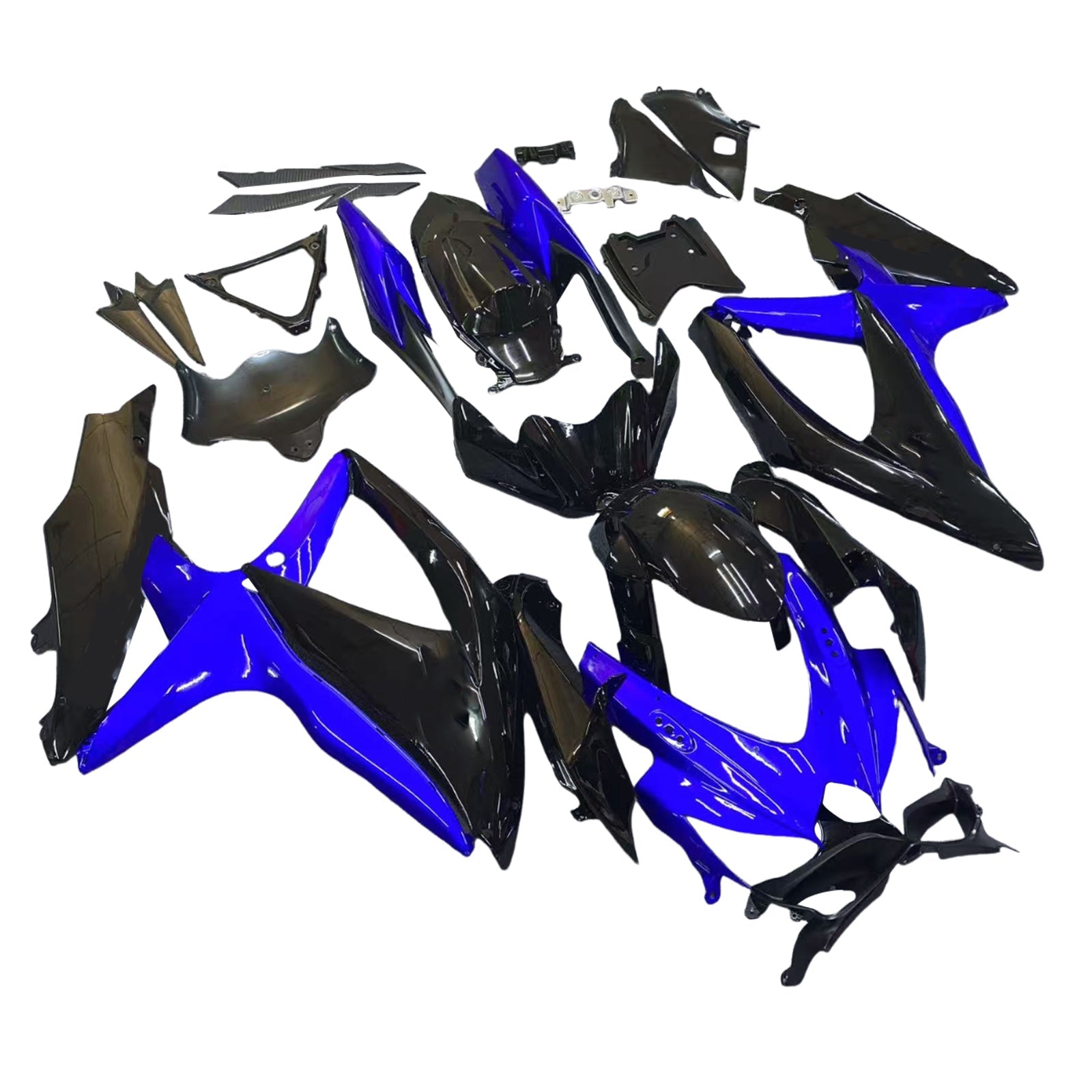 2008-2010 Suzuki GSXR 600 750 Blue Black GSXR Racing Fairings Generic