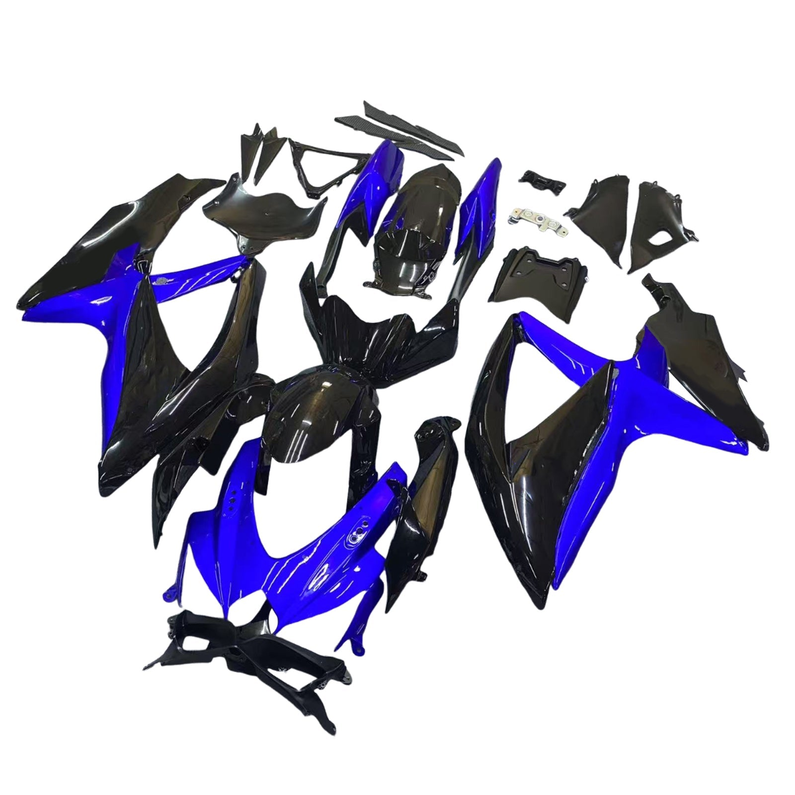 2008-2010 Suzuki GSXR 600 750 Blue Black GSXR Racing Fairings Generic