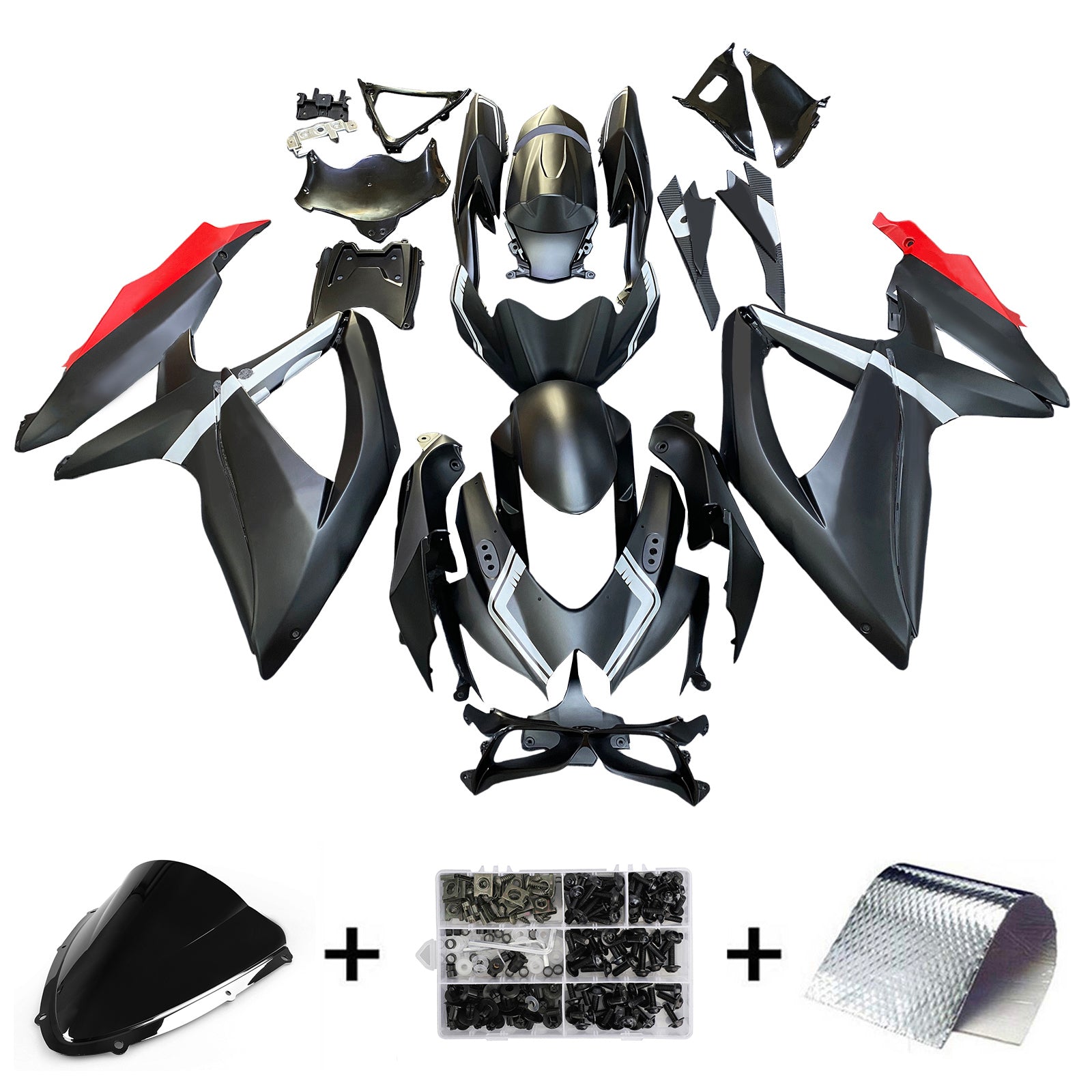 2008-2010 Suzuki GSXR 600/750 K8 Injection Fairing Kit Bodywork Plastic ABS