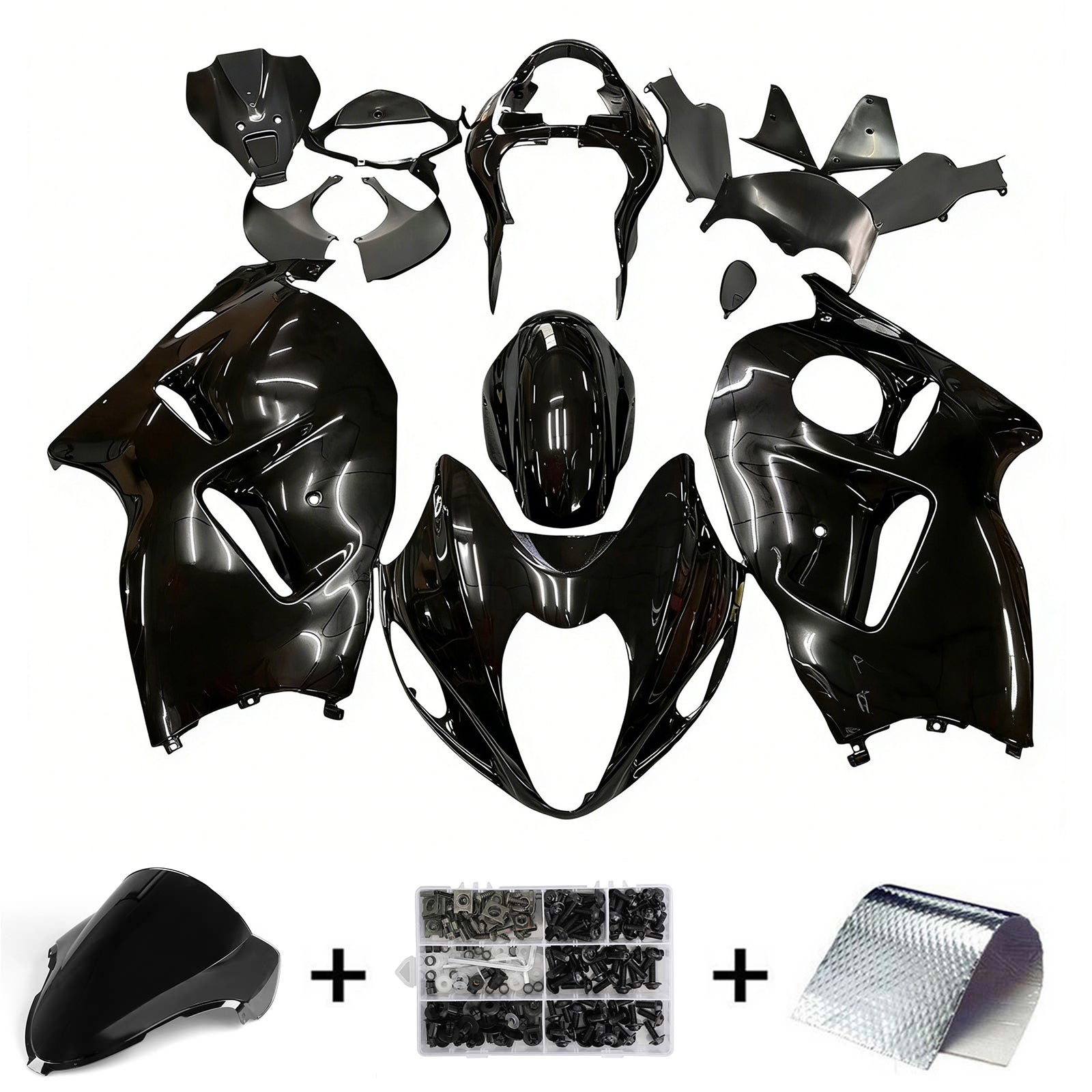 1999-2007 Suzuki Hayabusa GSX1300 Amotopart Injection Fairing Kit Bodywork Plastic ABS #120
