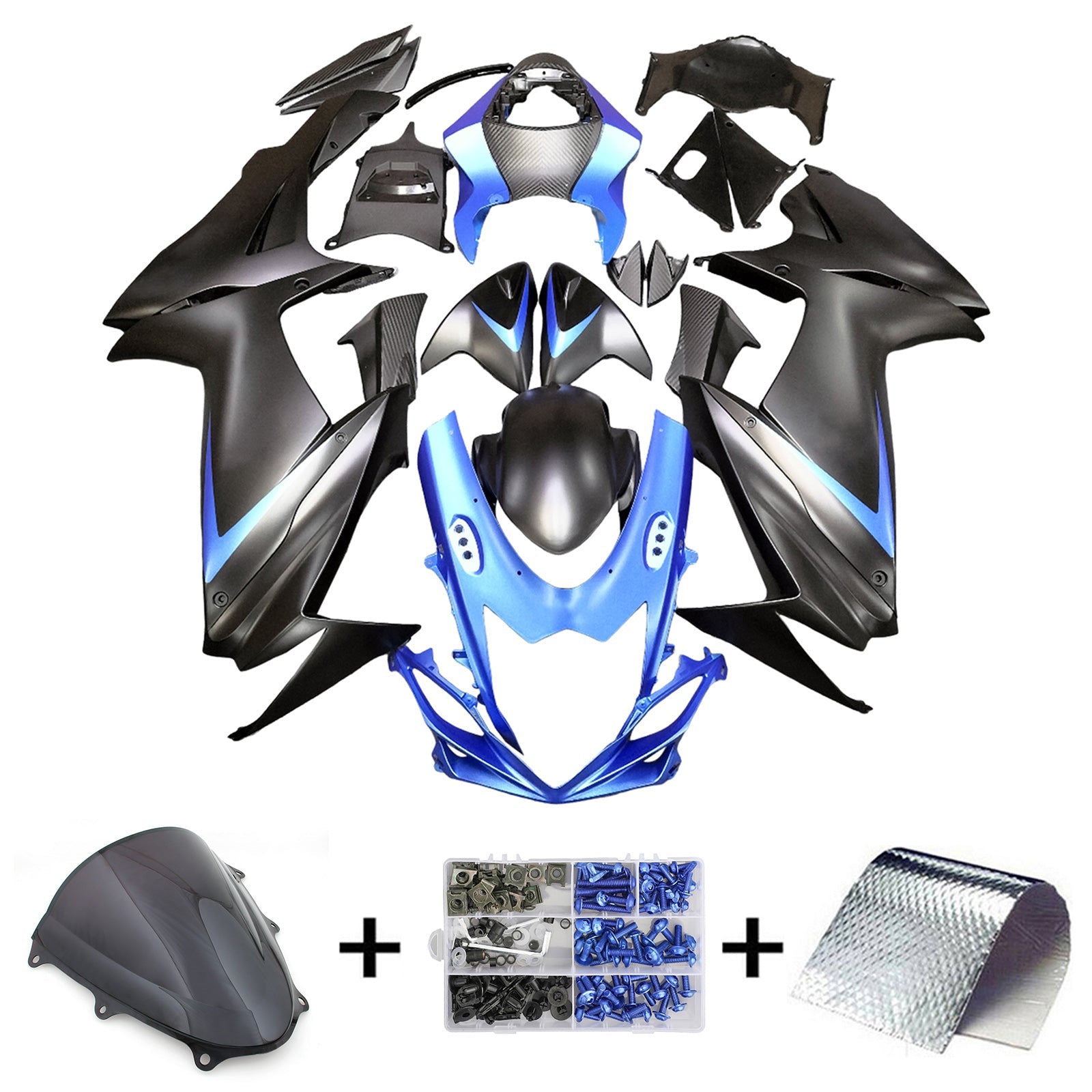2011-2024 Suzuki GSXR 600/750 K11 Amotopart Injection Fairing Kit Bodywork Plastic ABS #101