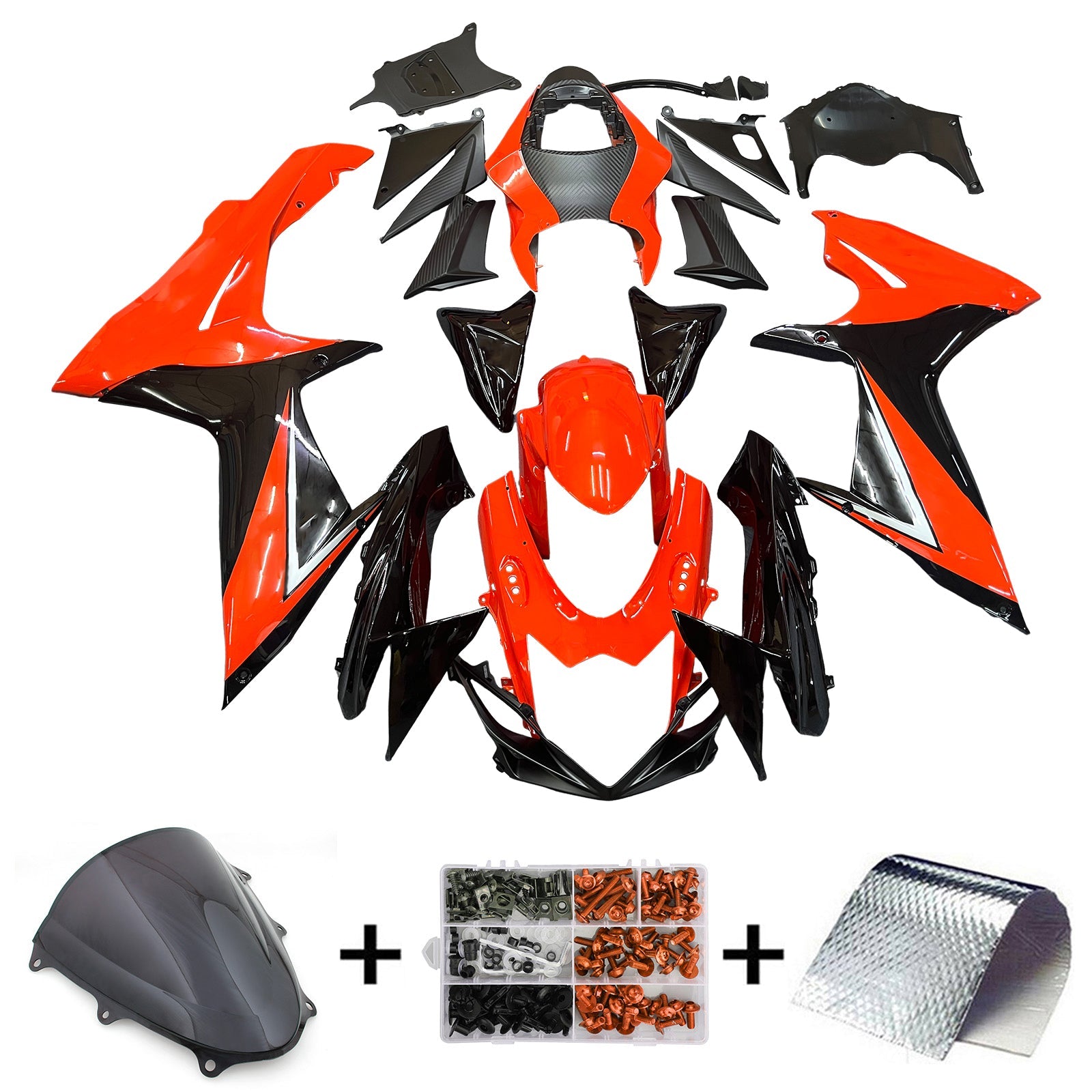 2011-2024 Suzuki GSXR 600/750 K11 Amotopart Injection Fairing Kit Bodywork Plastic ABS #101