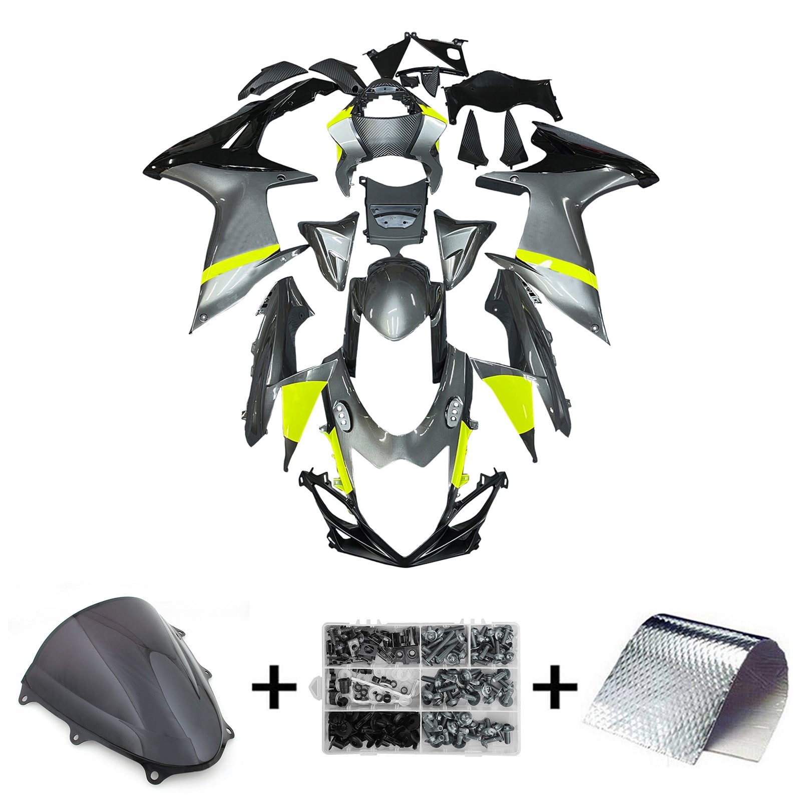 2011-2024 Suzuki GSXR 600/750 K11 Amotopart Injection Fairing Kit Bodywork Plastic ABS #101