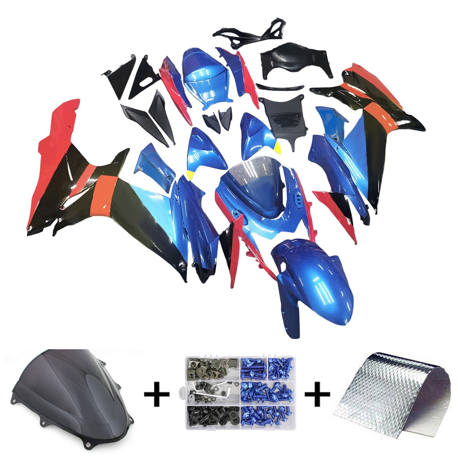 2011-2024 Suzuki GSXR 600/750 K11 Amotopart Injection Fairing Kit Bodywork Plastic ABS #101