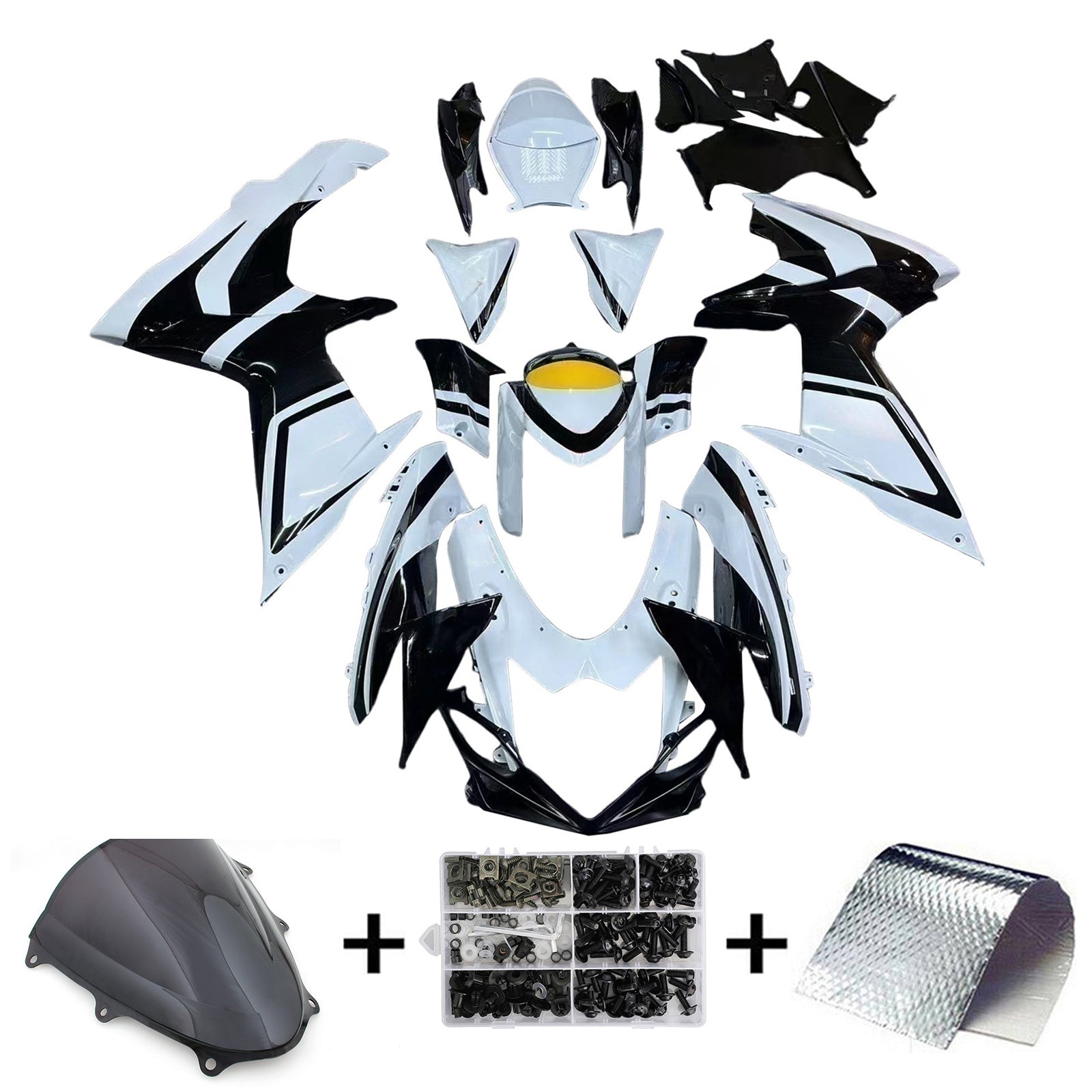 2011-2024 Suzuki GSXR 600/750 K11 Amotopart Injection Fairing Kit Bodywork Plastic ABS #101
