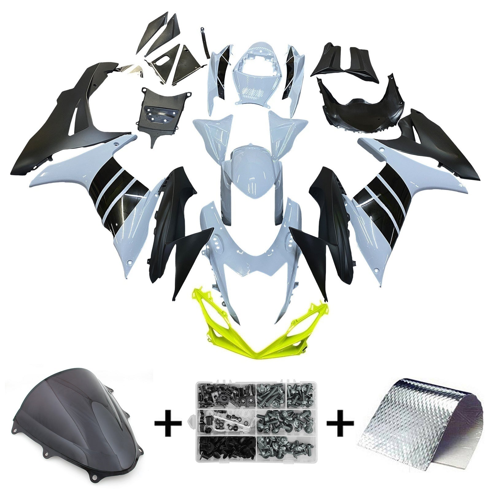 2011-2024 Suzuki GSXR 600/750 K11 Amotopart Injection Fairing Kit Bodywork Plastic ABS #101