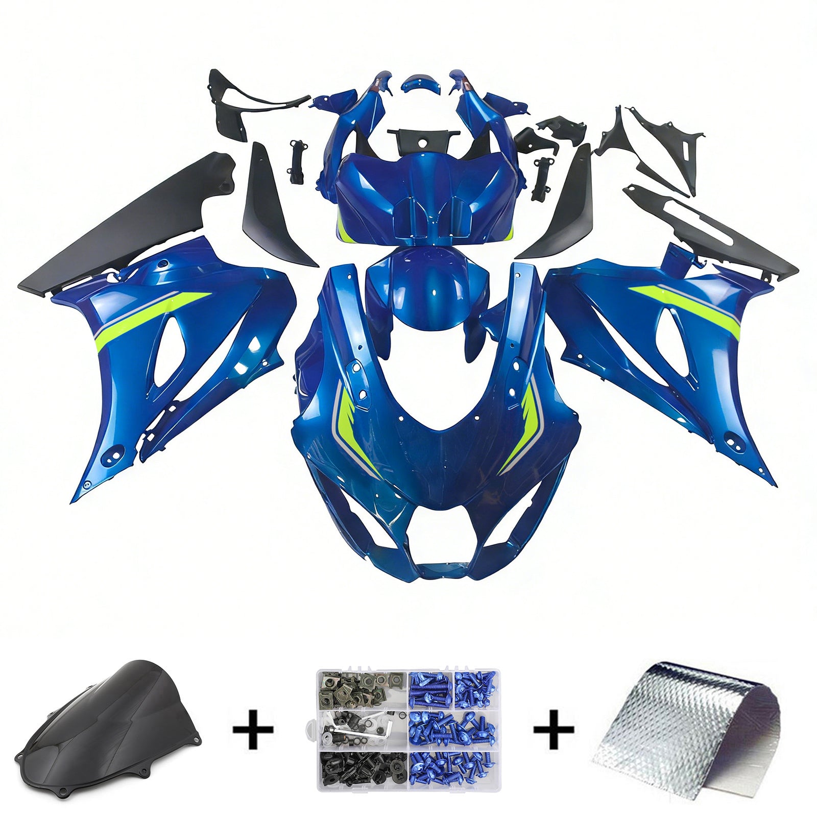 2017-2024 Suzuki GSXR1000 K17 Injection Fairing Kit Bodywork Plastic ABS #101