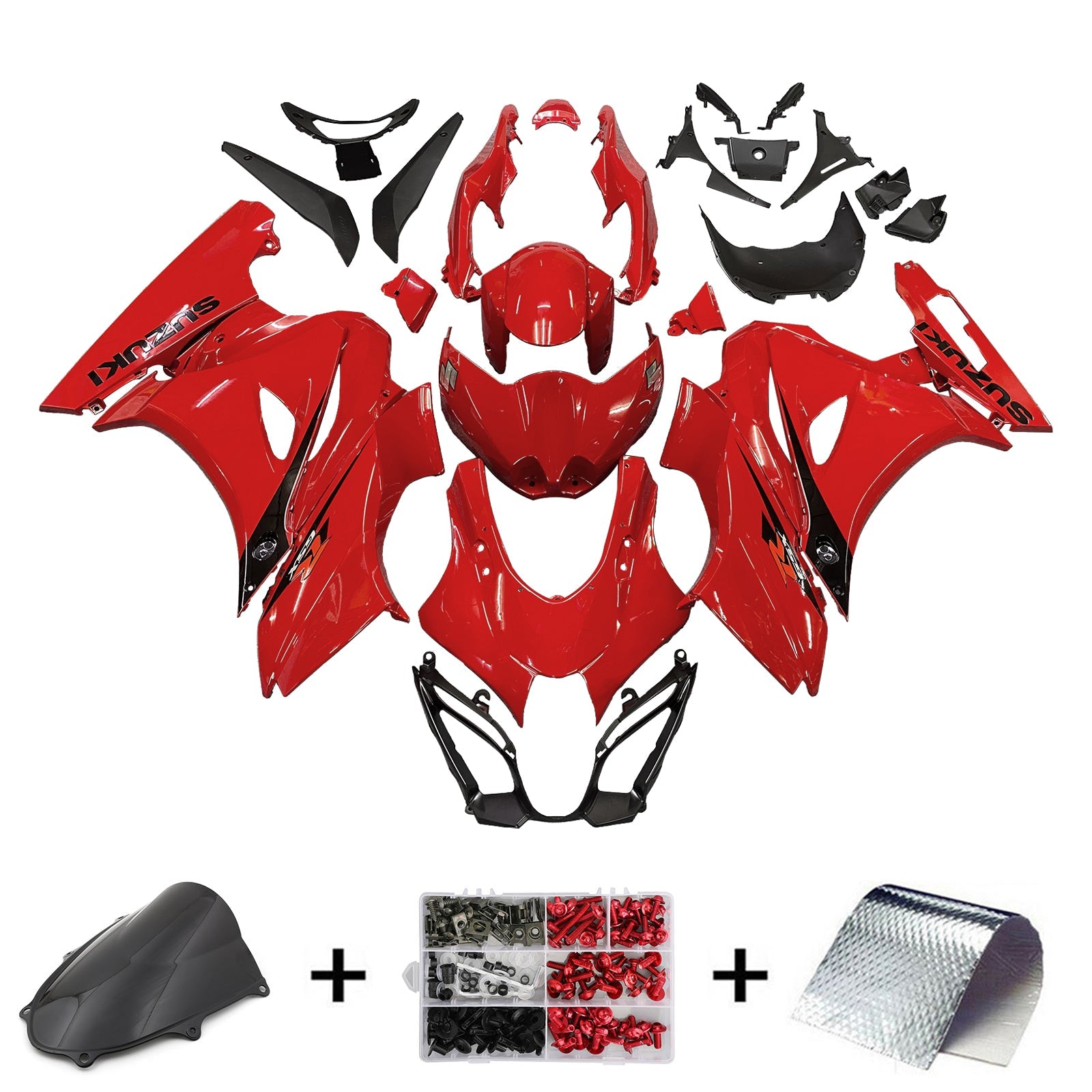 2017-2025 Suzuki GSXR1000 K17 Injection Fairing Kit Bodywork Plastic ABS #101