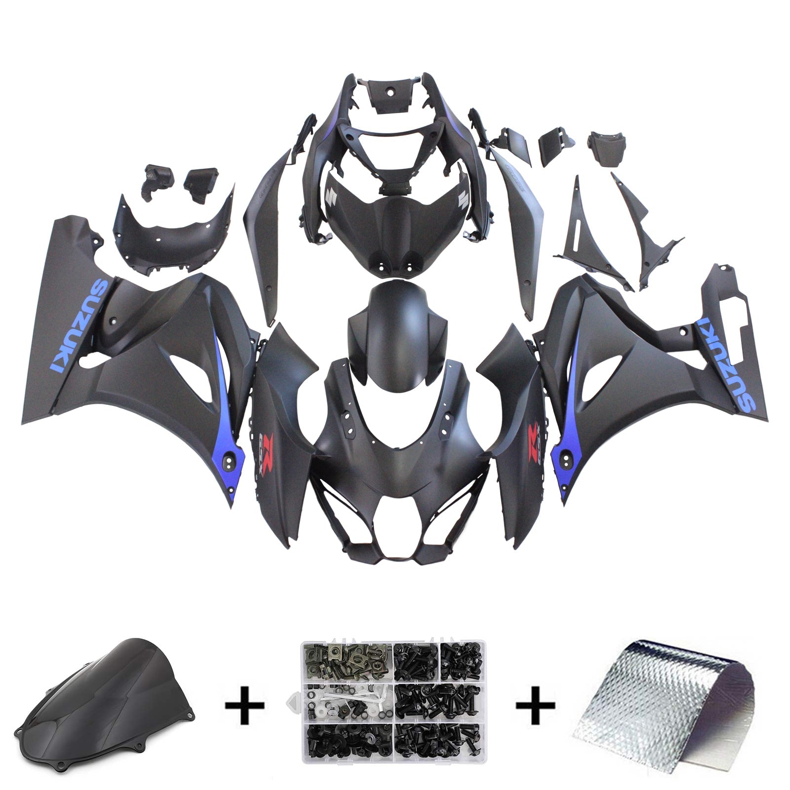2017-2025 Suzuki GSXR1000 K17 Injection Fairing Kit Bodywork Plastic ABS #101