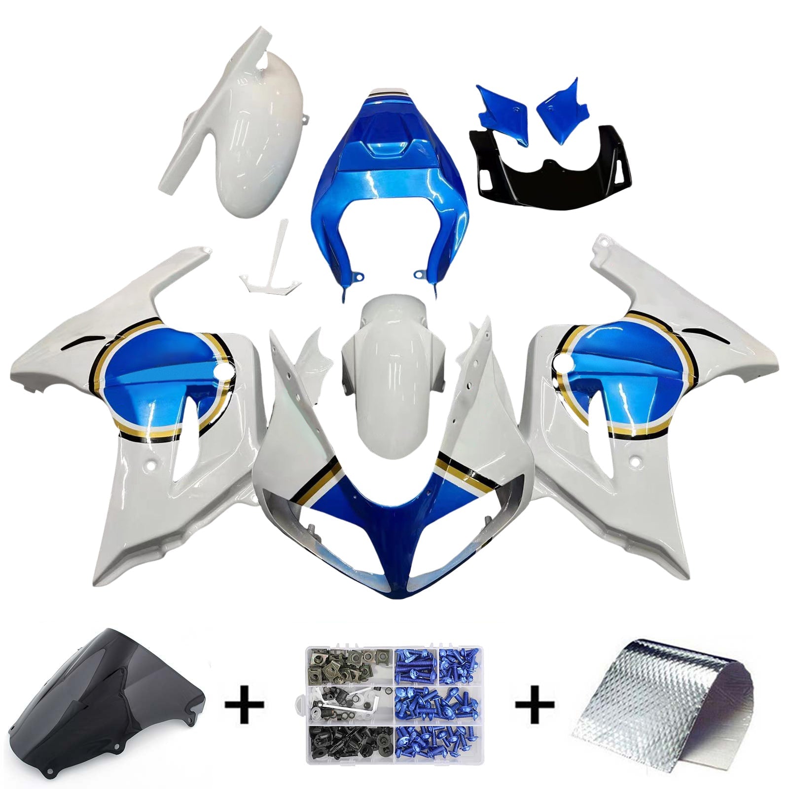 2003-2013 Suzuki SV650 Amotopart Injection Fairing Kit Bodywork Plastic ABS #101