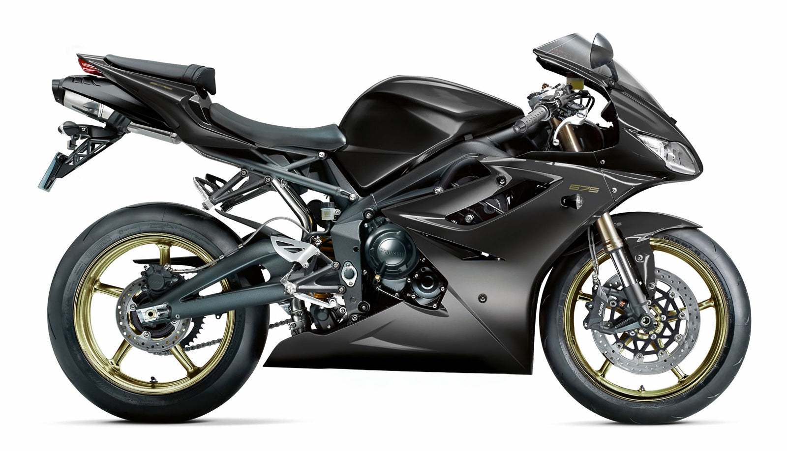 2006-2008 Triumph Daytona 675 Black Bodywork Fairing ABS Injection Molding 9# Generic