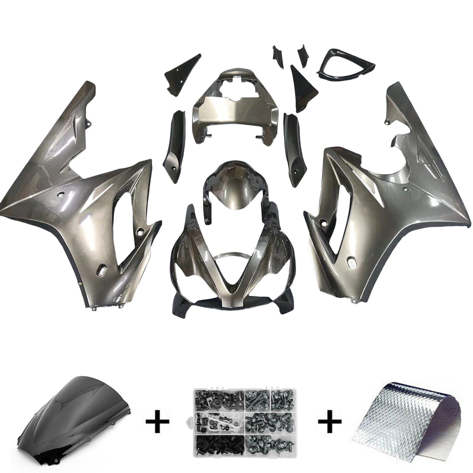 2006-2008 Triumph Daytona 675 Amotopart Grey Fairing Kit