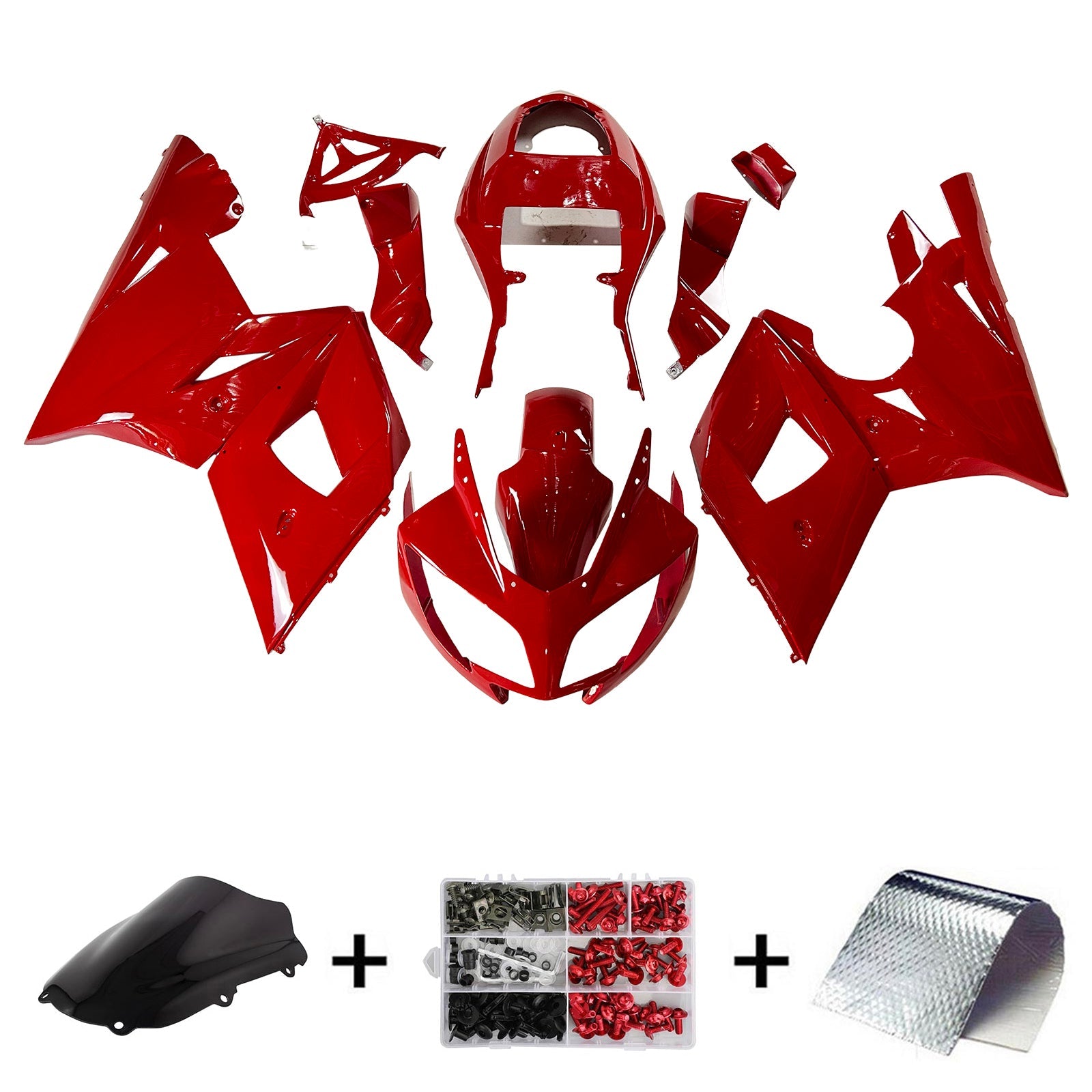2002-2005 Triumph Daytona 600 Amotopart Injection Fairing Kit Bodywork Plastic ABS #107