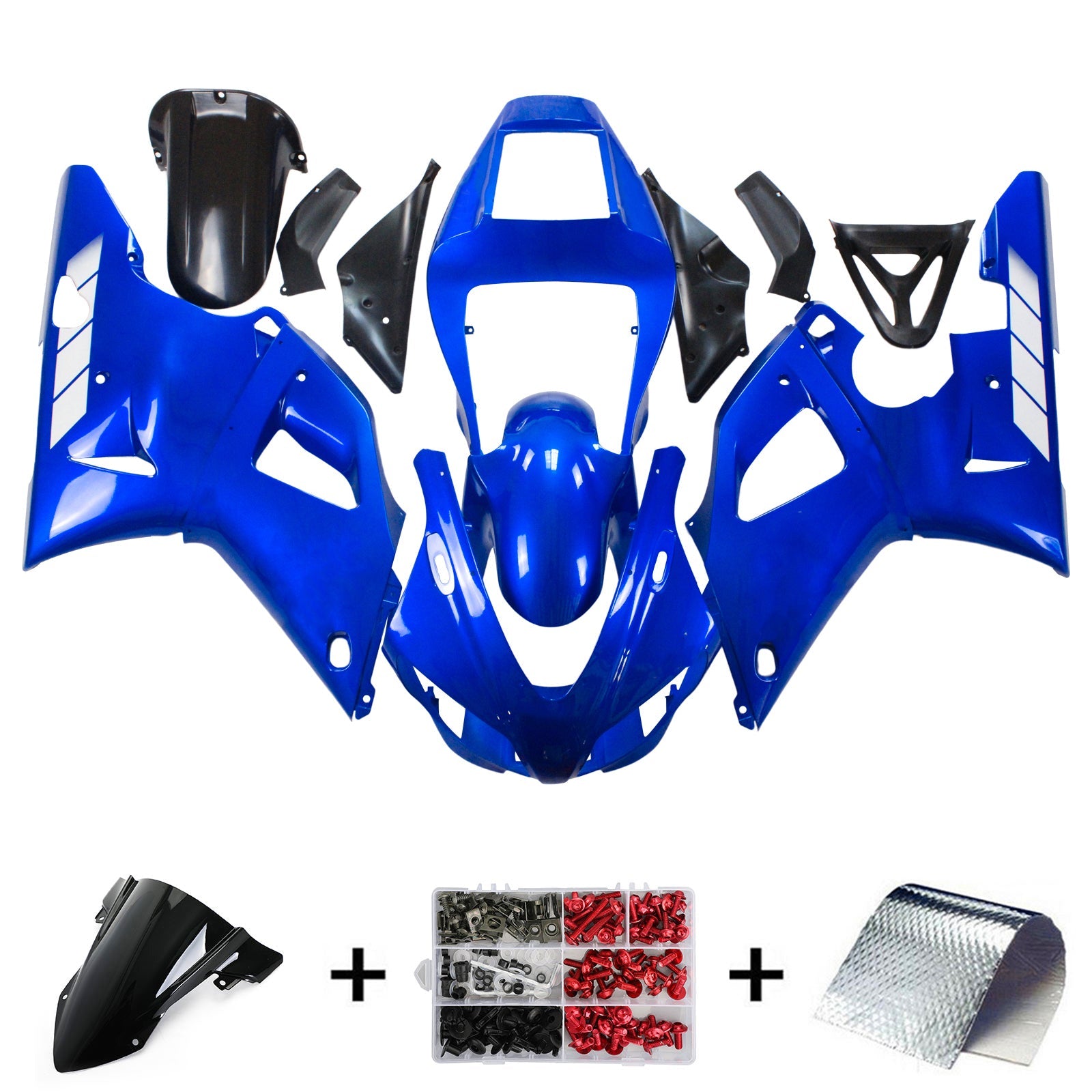 1998-1999 Yamaha YZF 1000 R1 Injection Fairing Kit Bodywork Plastic ABS #111