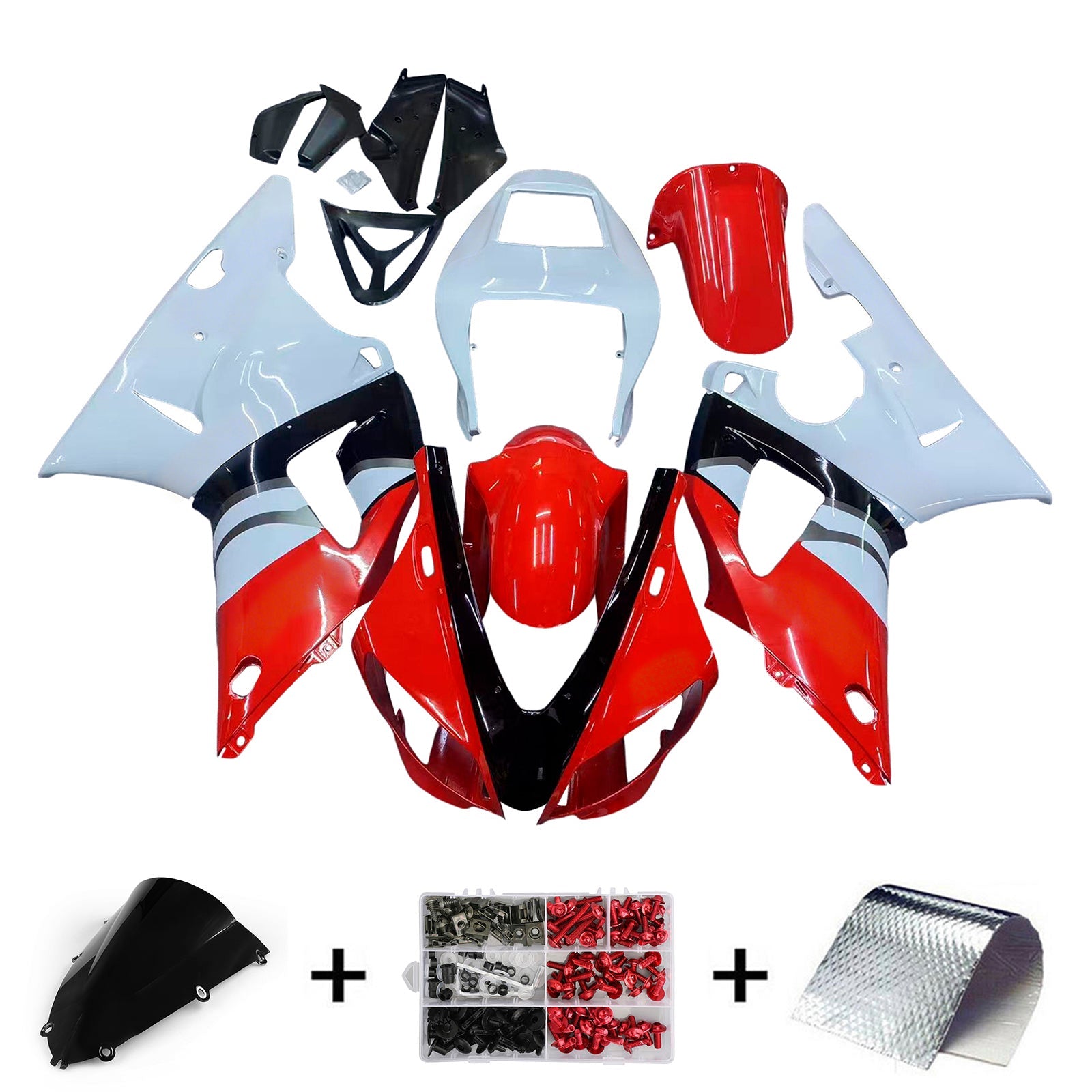 1998-1999 Yamaha YZF-R1 Injection Fairing Kit Bodywork Plastic ABS