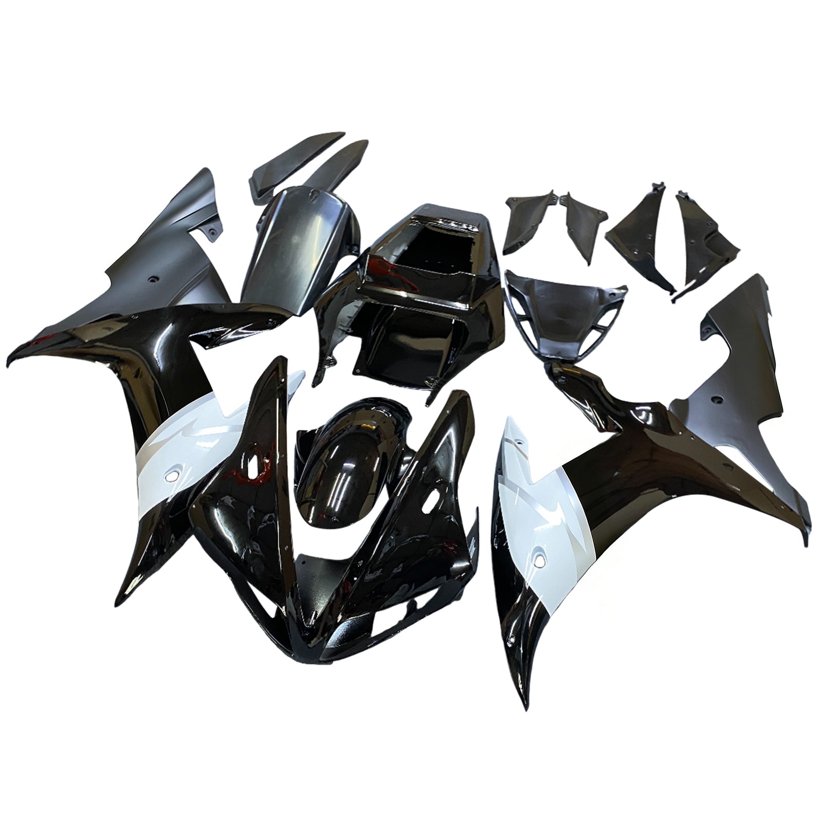 2002-2003 Yamaha YZF-R1 Black R1 Racing Amotopart Fairings Customs Fairing