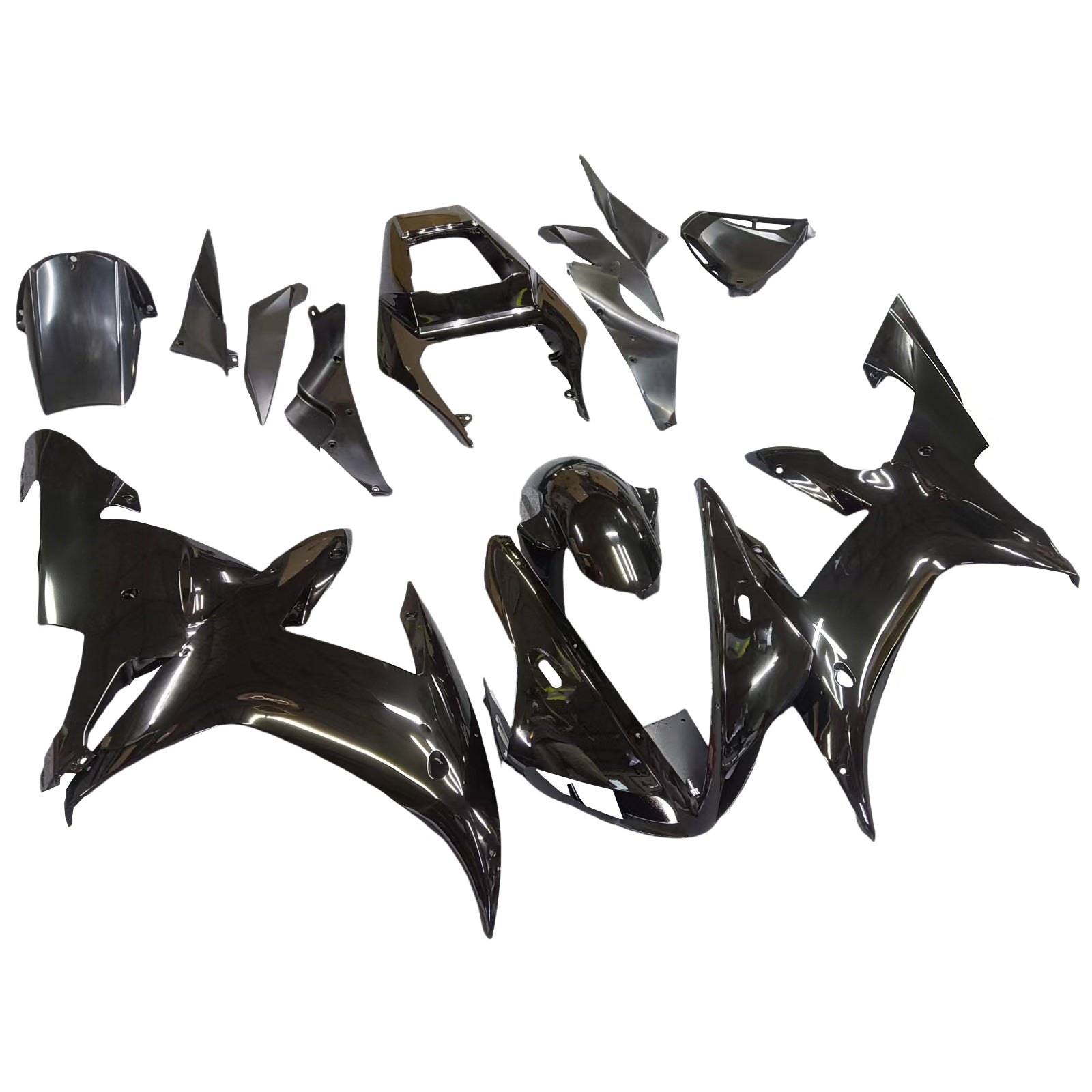 2002-2003 Yamaha YZF-R1 All Black Racing Fairings Generic