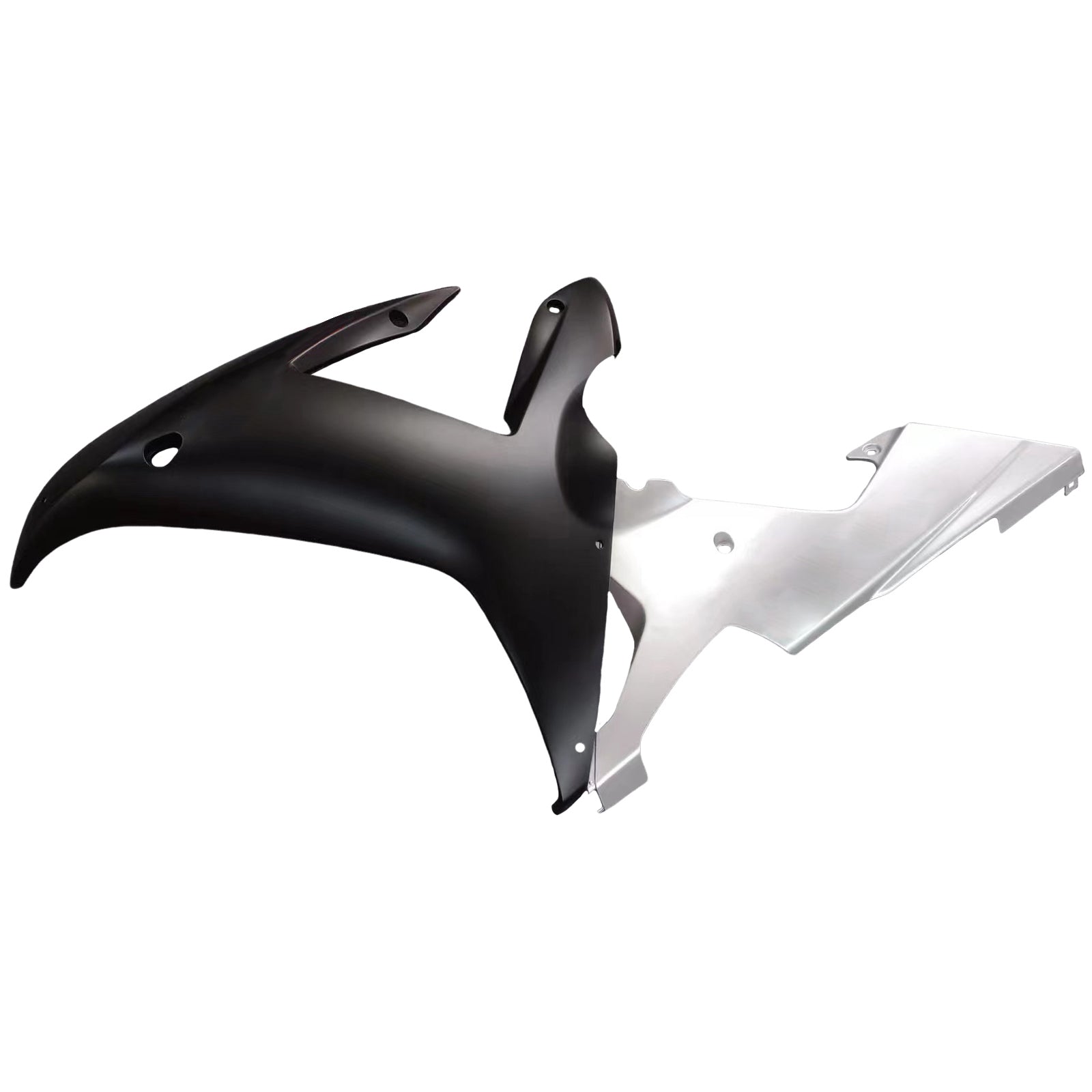 2002-2003 Yamaha YZF-R1 Silver Black Racing Fairings Generic