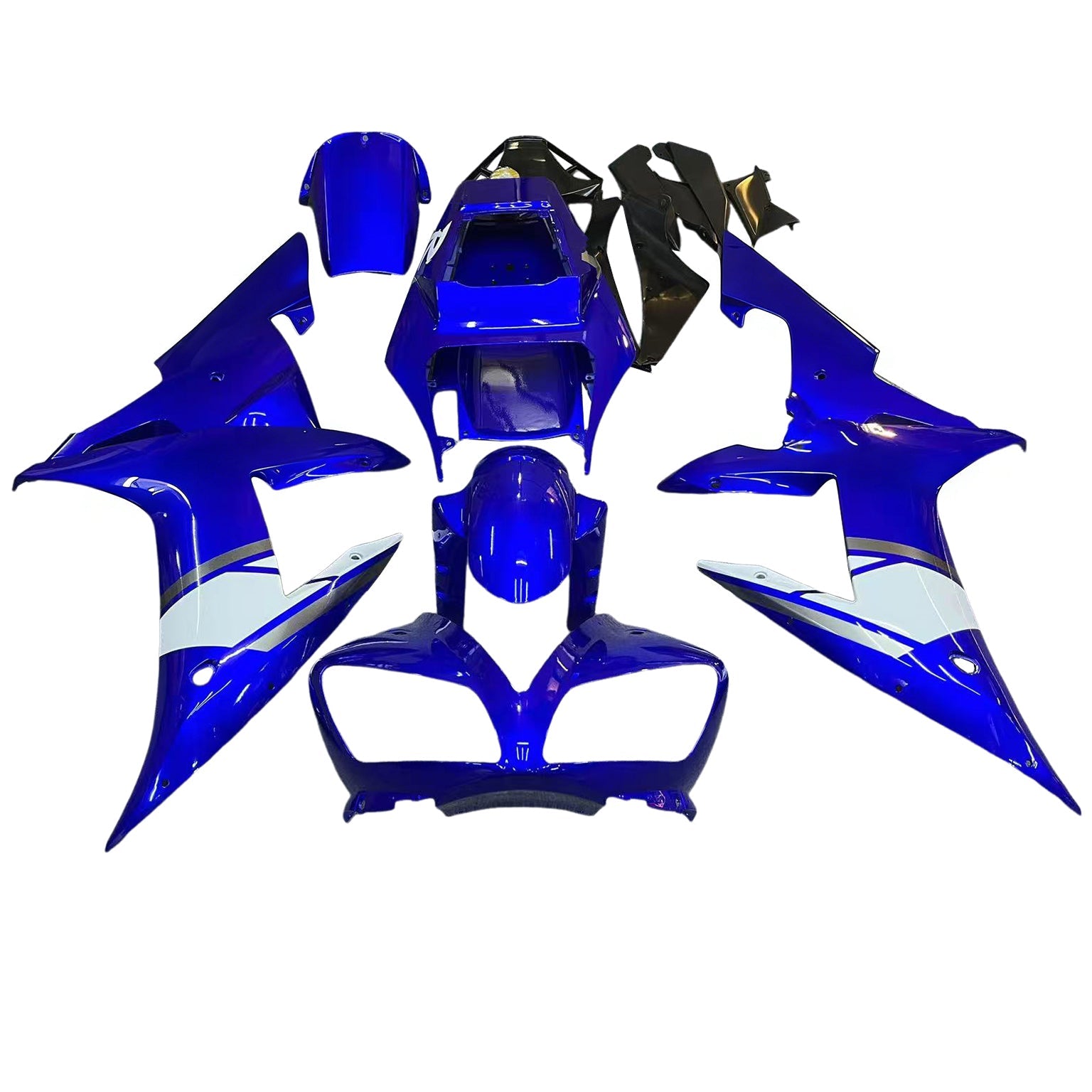2002-2003 Yamaha YZF-R1 Super Blue Racing Fairings Generic