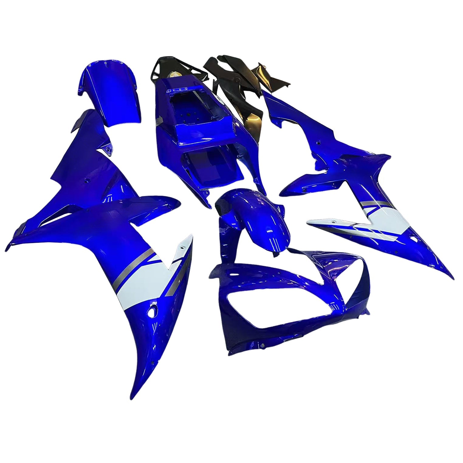 2002-2003 Yamaha YZF-R1 Super Blue Racing Fairings Generic