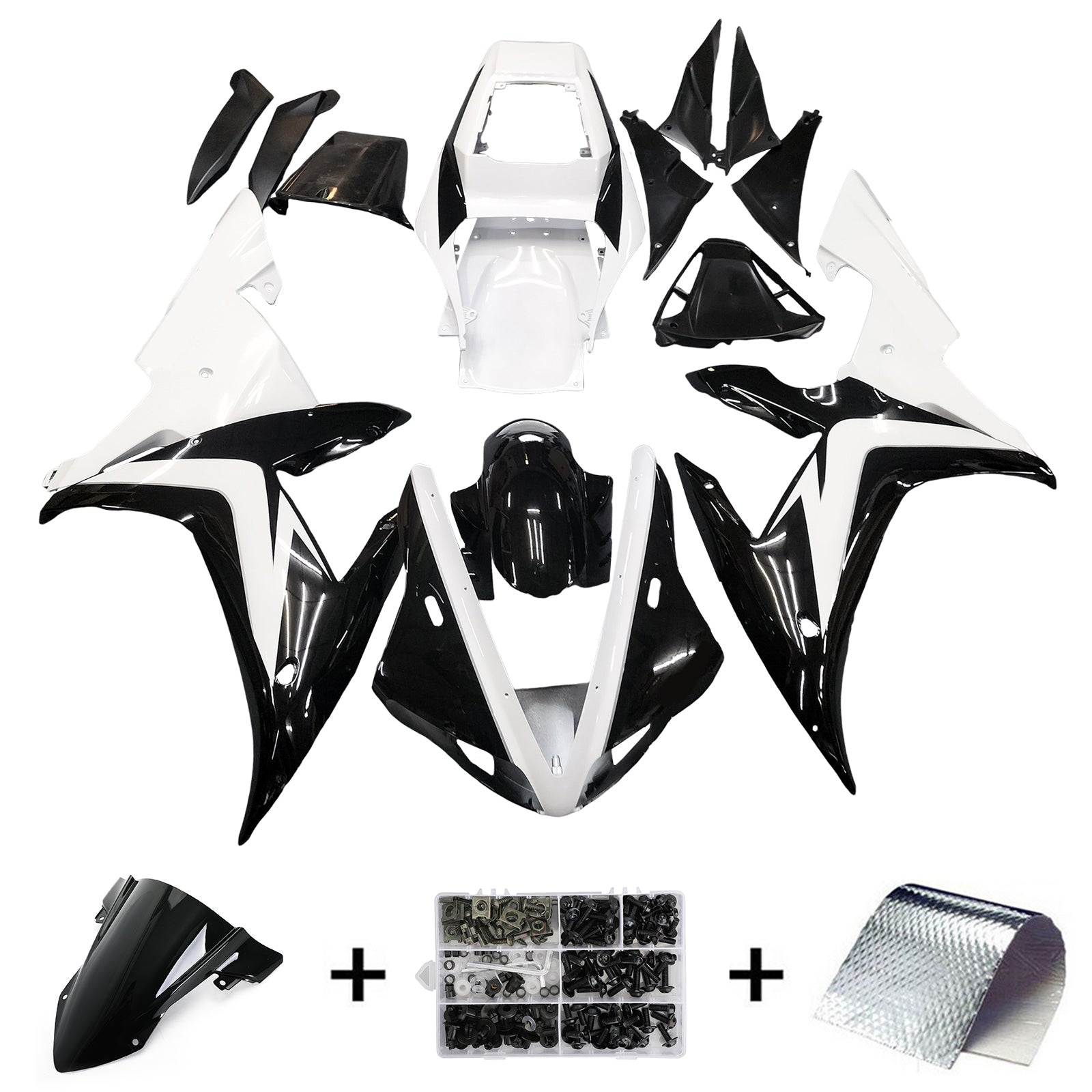 2002-2003 Yamaha YZF 1000 R1 Injection Fairing Kit Bodywork Plastic ABS #108