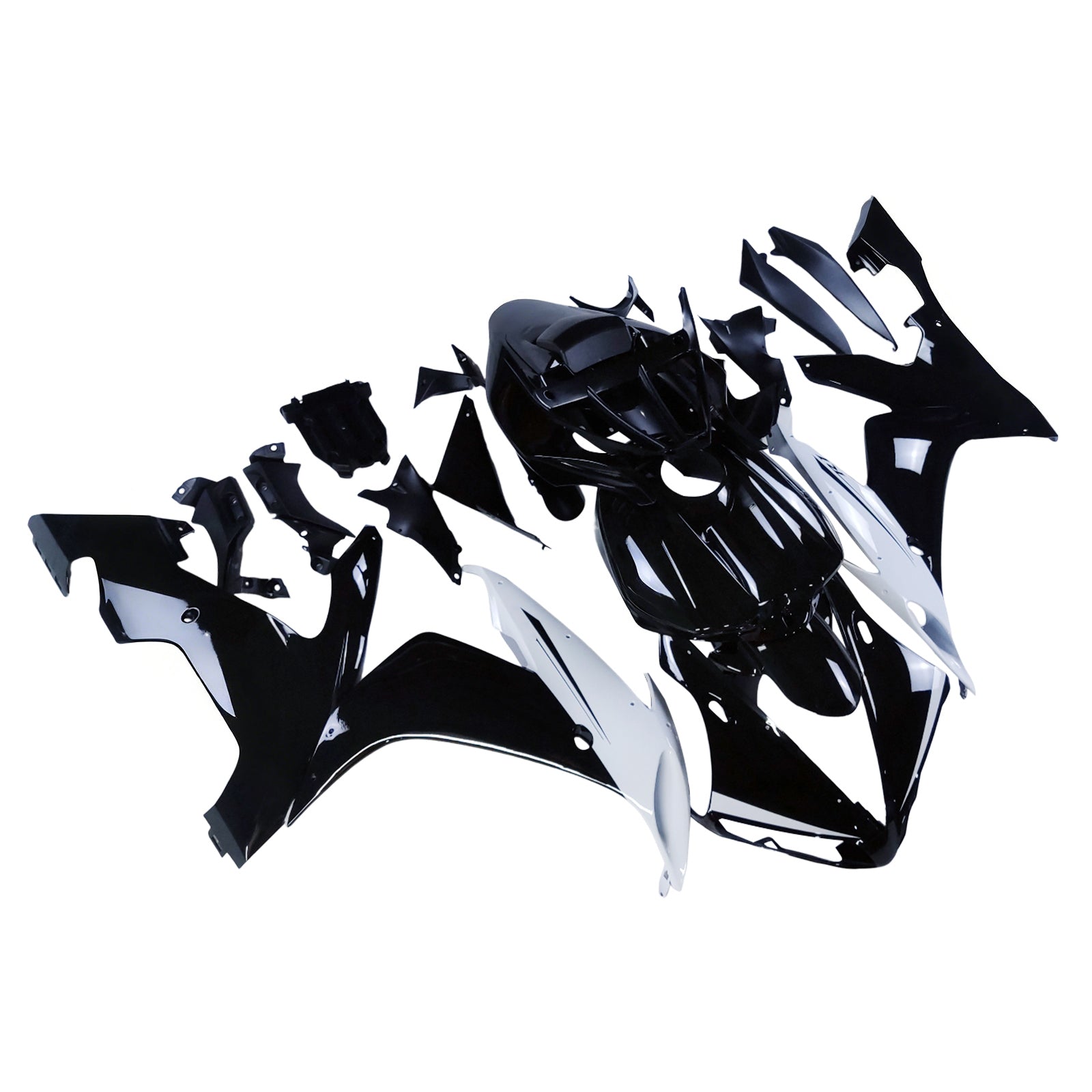 2004-2006 Yamaha YZF-R1 Black White Racing Fairings Generic