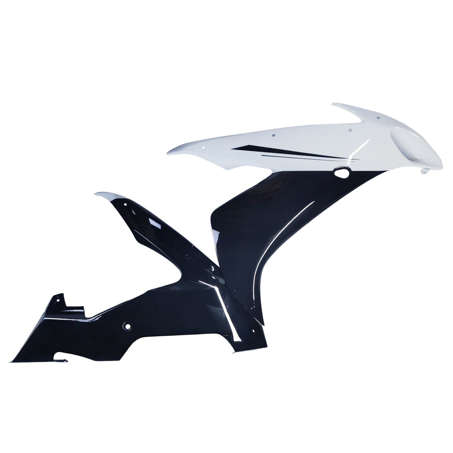 2004-2006 Yamaha YZF-R1 Black White Racing Fairings Generic