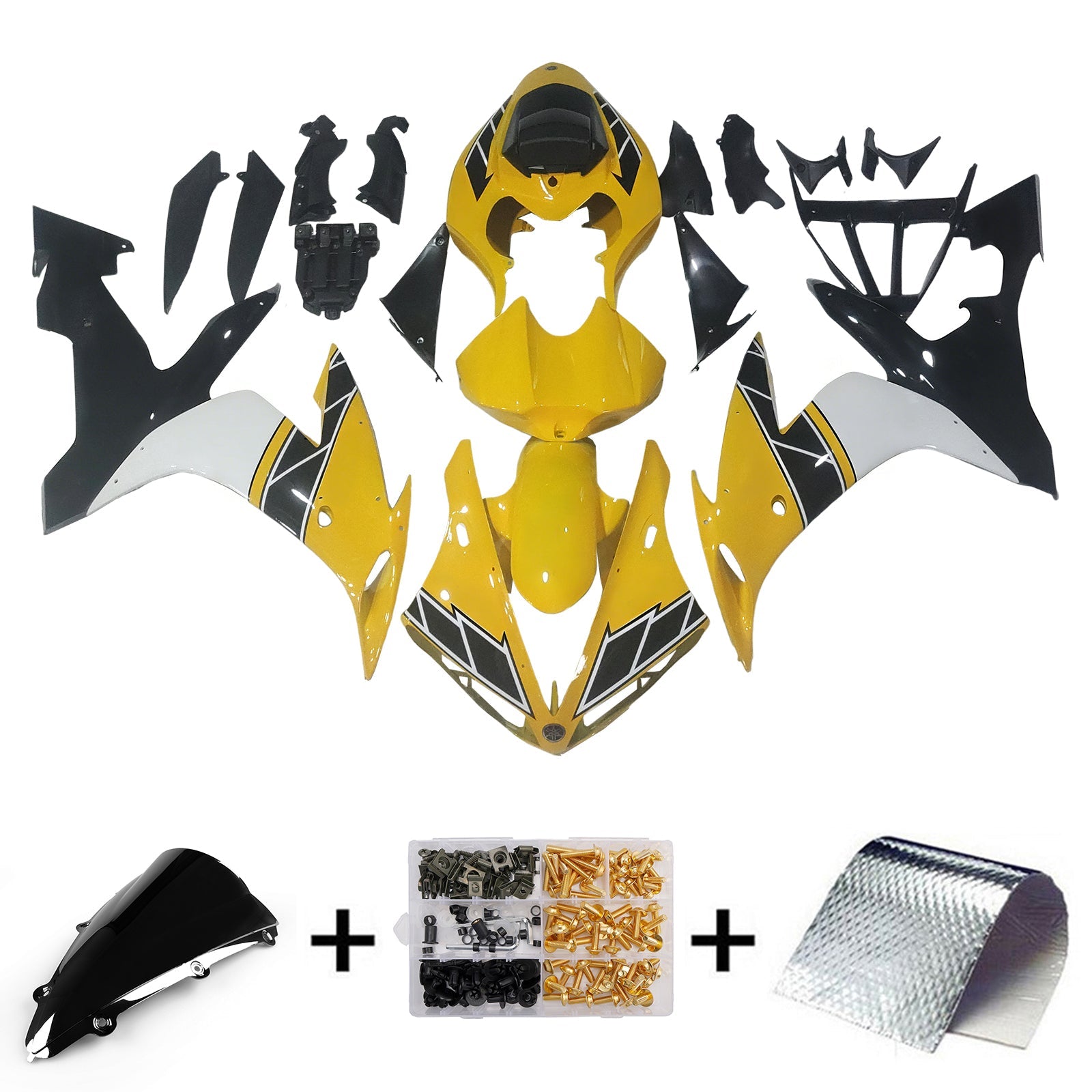 2004-2006 Yamaha R1 Fairing Yellow Kit