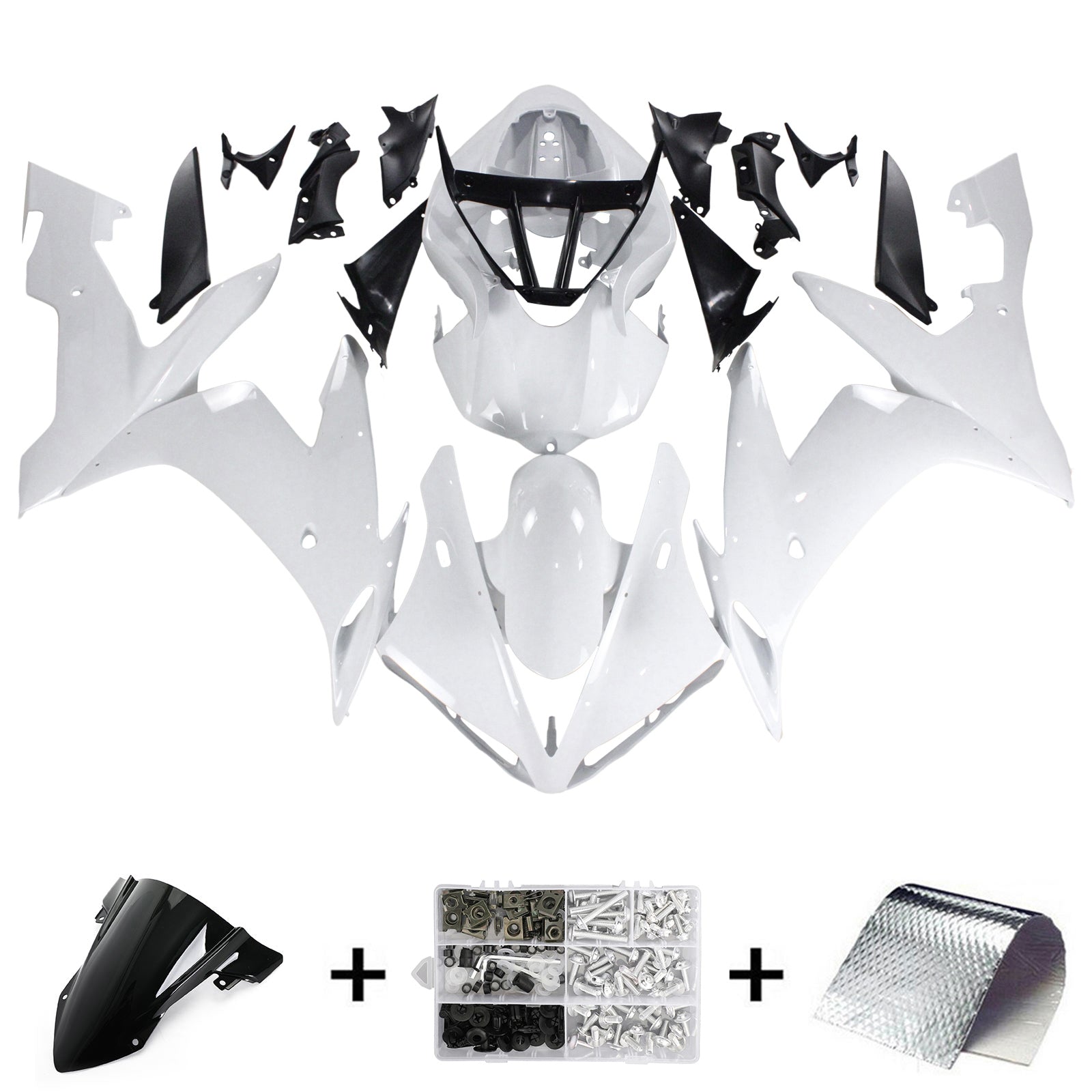 2004-2006 Yamaha YZF 1000 R1 Amotopart Injection Fairing Kit Bodywork Plastic ABS #122