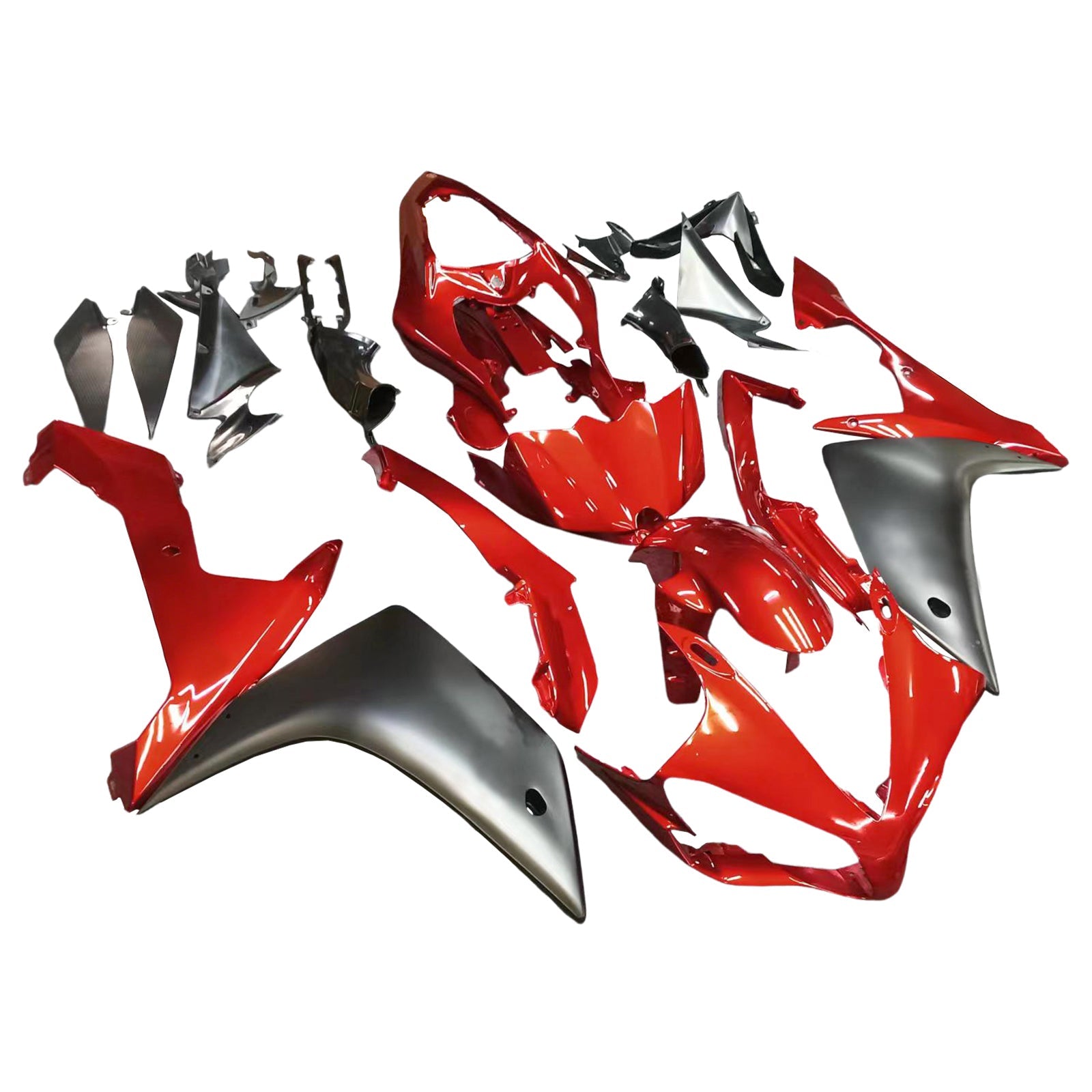 2007-2008 Yamaha YZF-R1 Red Cherry Black R1 Racing Amotopart Fairings Customs Fairing
