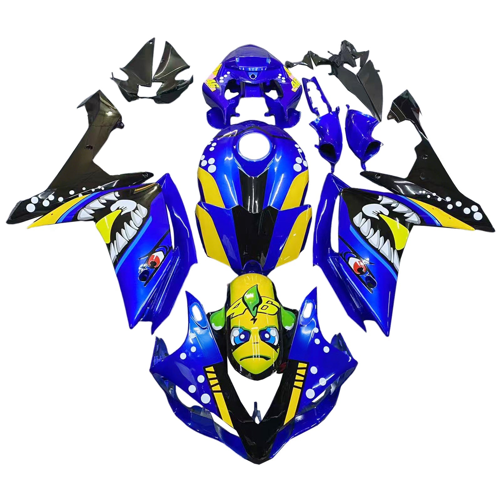 2007-2008 Yamaha YZF 1000 R1 Fairing Kit Bodywork Plastic ABS
