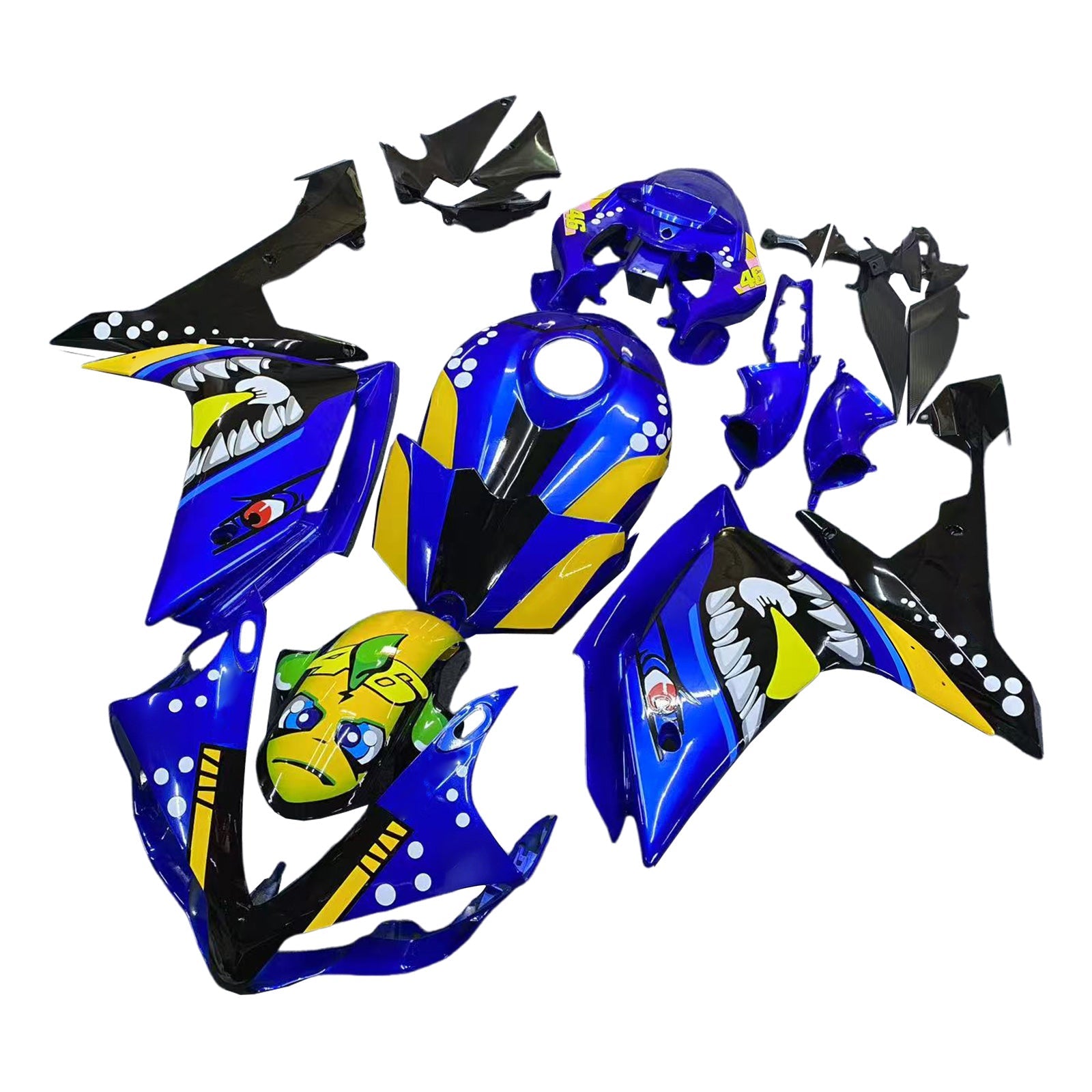 2007-2008 Yamaha YZF 1000 R1 Fairing Kit Bodywork Plastic ABS