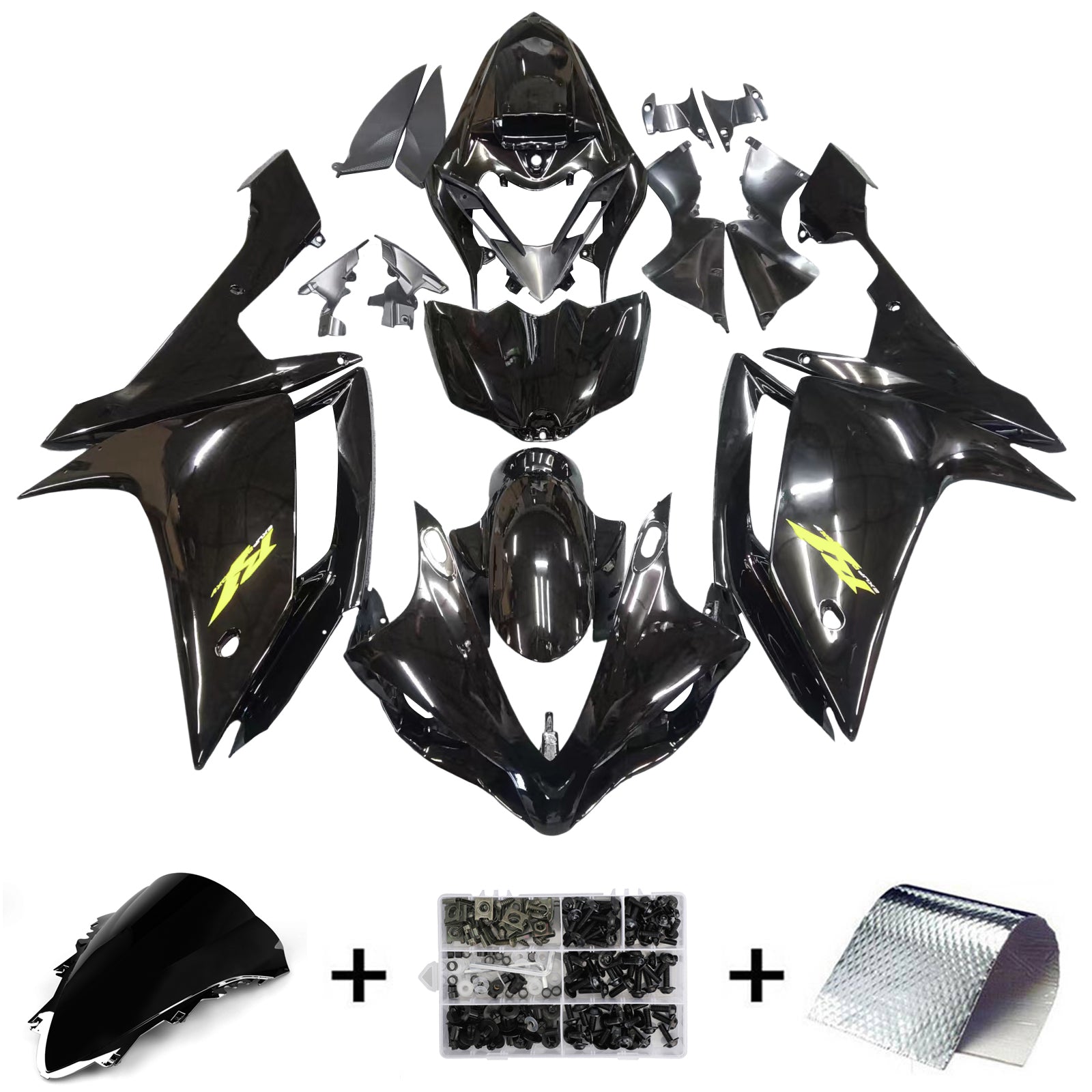 2007-2008 Yamaha YZF 1000 R1 Fairing Kit Bodywork Plastic ABS