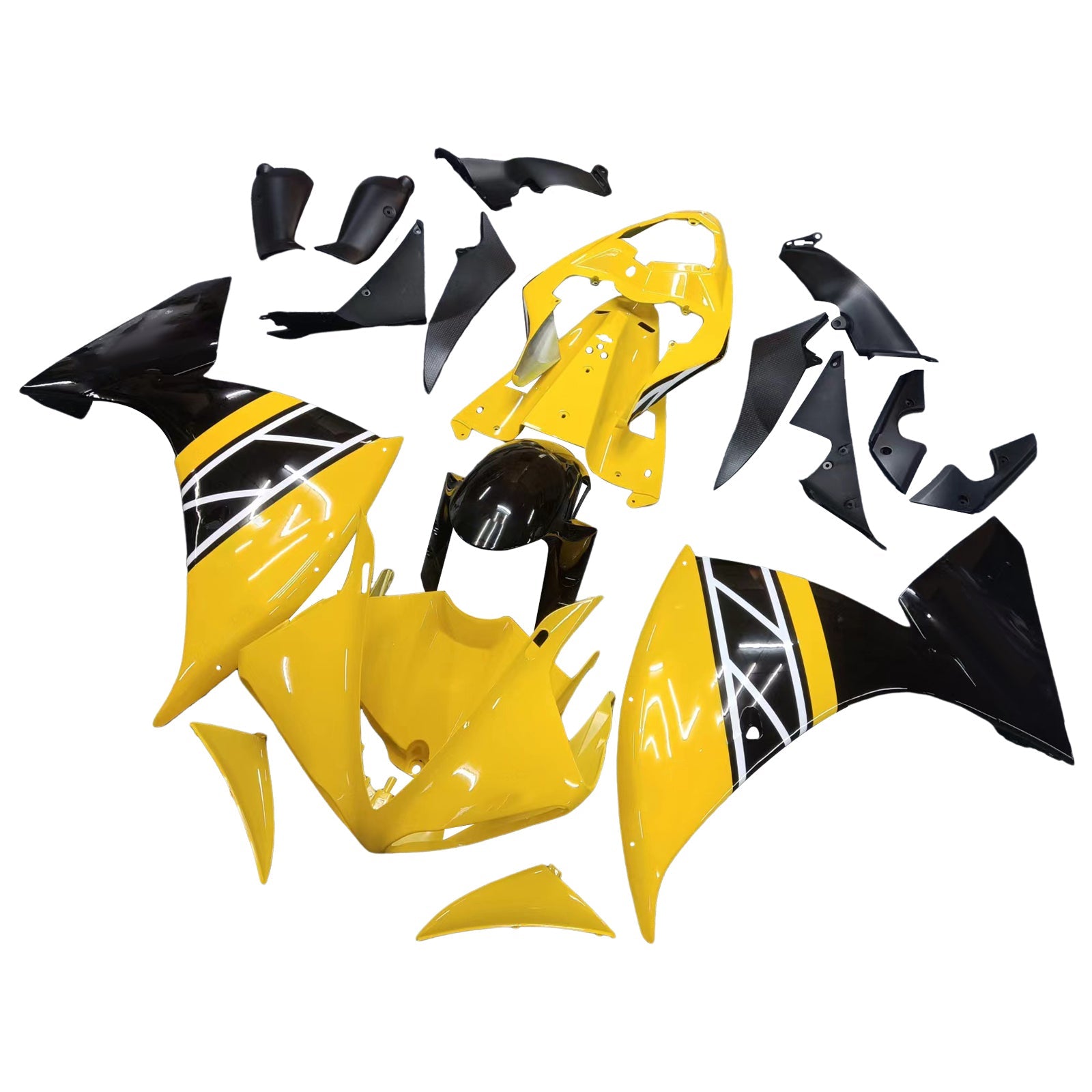 2009-2011 Yamaha YZF 1000 R1 Amotopart Injection Fairing Kit Bodywork Plastic ABS #138