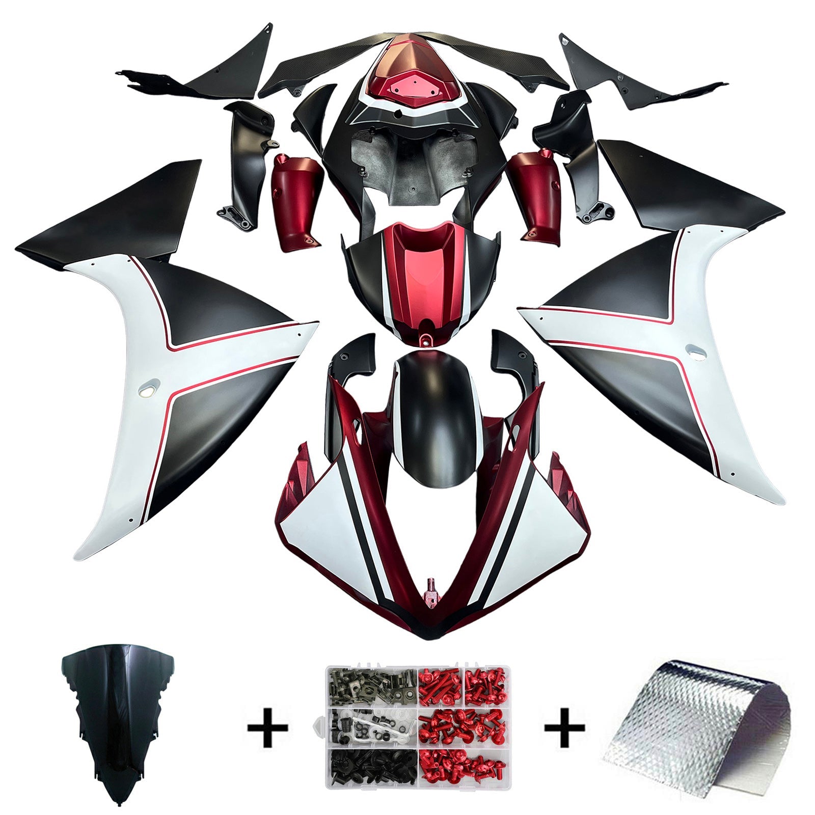 2009-2011 Yamaha YZF 1000 R1 Injection Fairing Kit Bodywork Plastic ABS#171