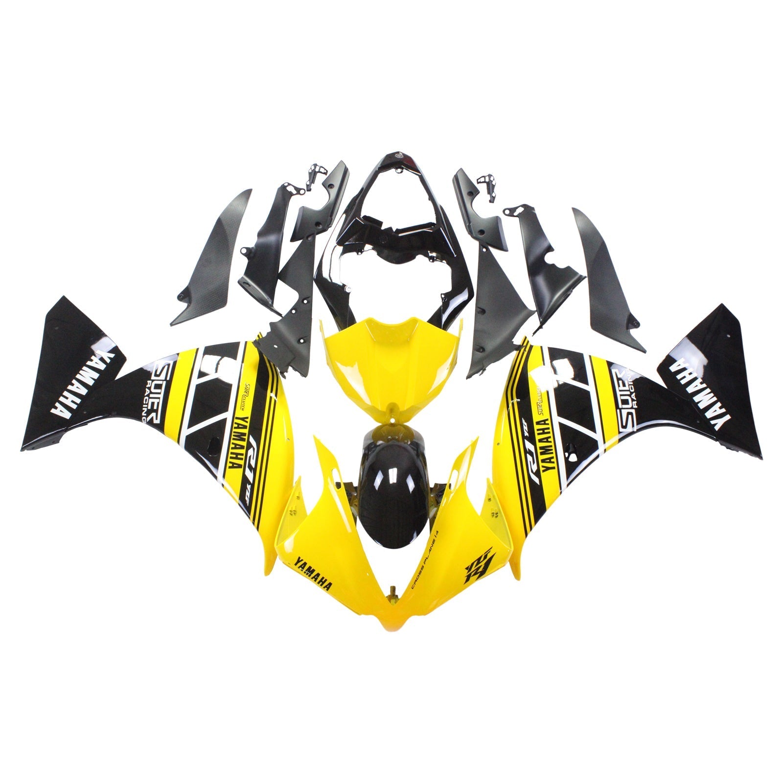 2012-2014 Yamaha YZF 1000 R1 Amotopart Injection Fairing Kit Bodywork Plastic ABS #140
