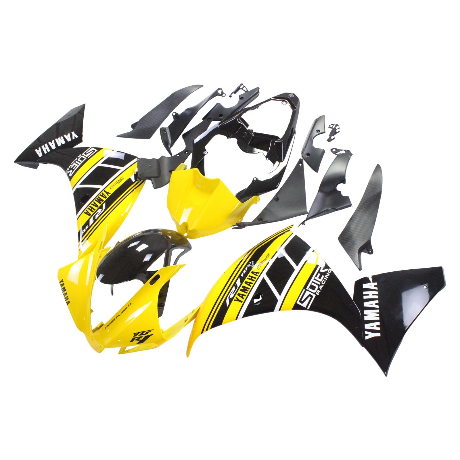 2012-2014 Yamaha YZF 1000 R1 Amotopart Injection Fairing Kit Bodywork Plastic ABS #140