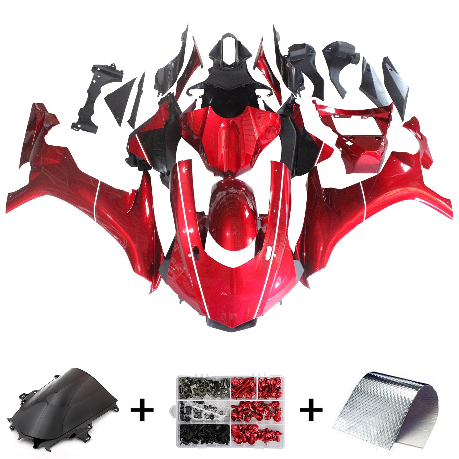 2015-2019 Yamaha YZF 1000 R1 Injection Fairing Kit Bodywork Plastic ABS #131