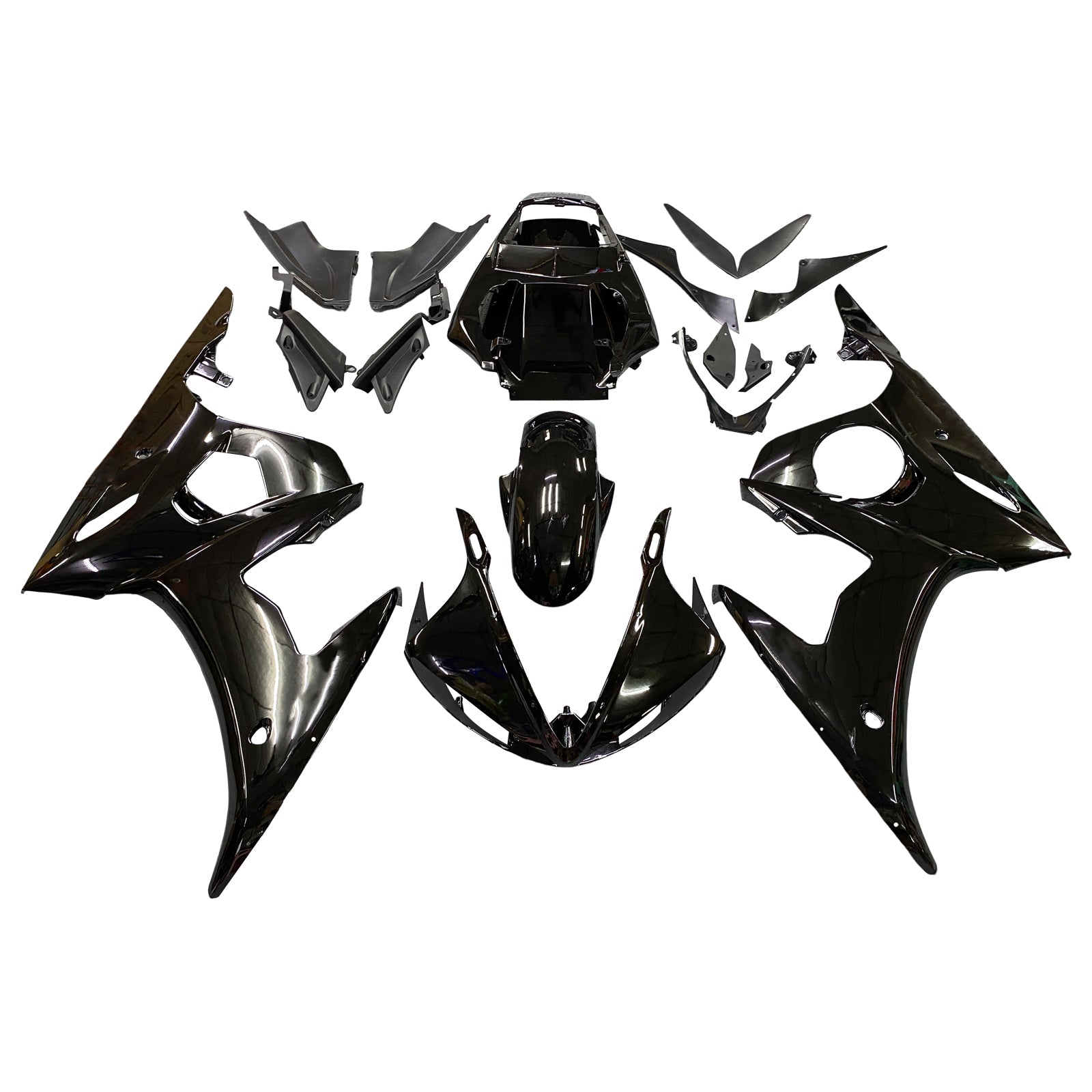 2003-2004 Yamaha R6 & 2006-2009 YZF R6S Fairing G-Black Kit