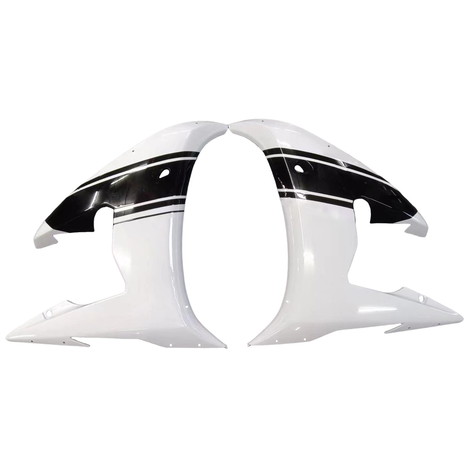 2003-2004 Yamaha R6 & 2006-2009 YZF R6S Fairing White&Black Color Kit
