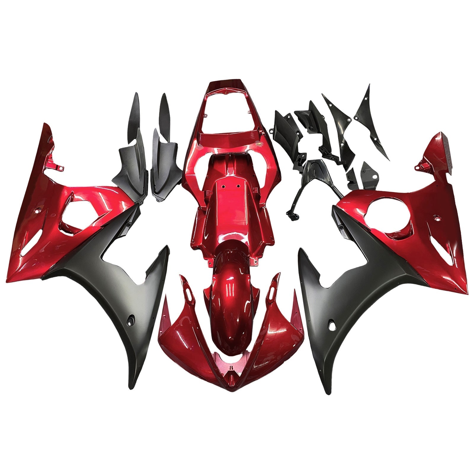 2003-2004 Yamaha YZF 600 R6 2006-2009 R6S Amotopart Injection Fairing Kit Bodywork Plastic ABS #127