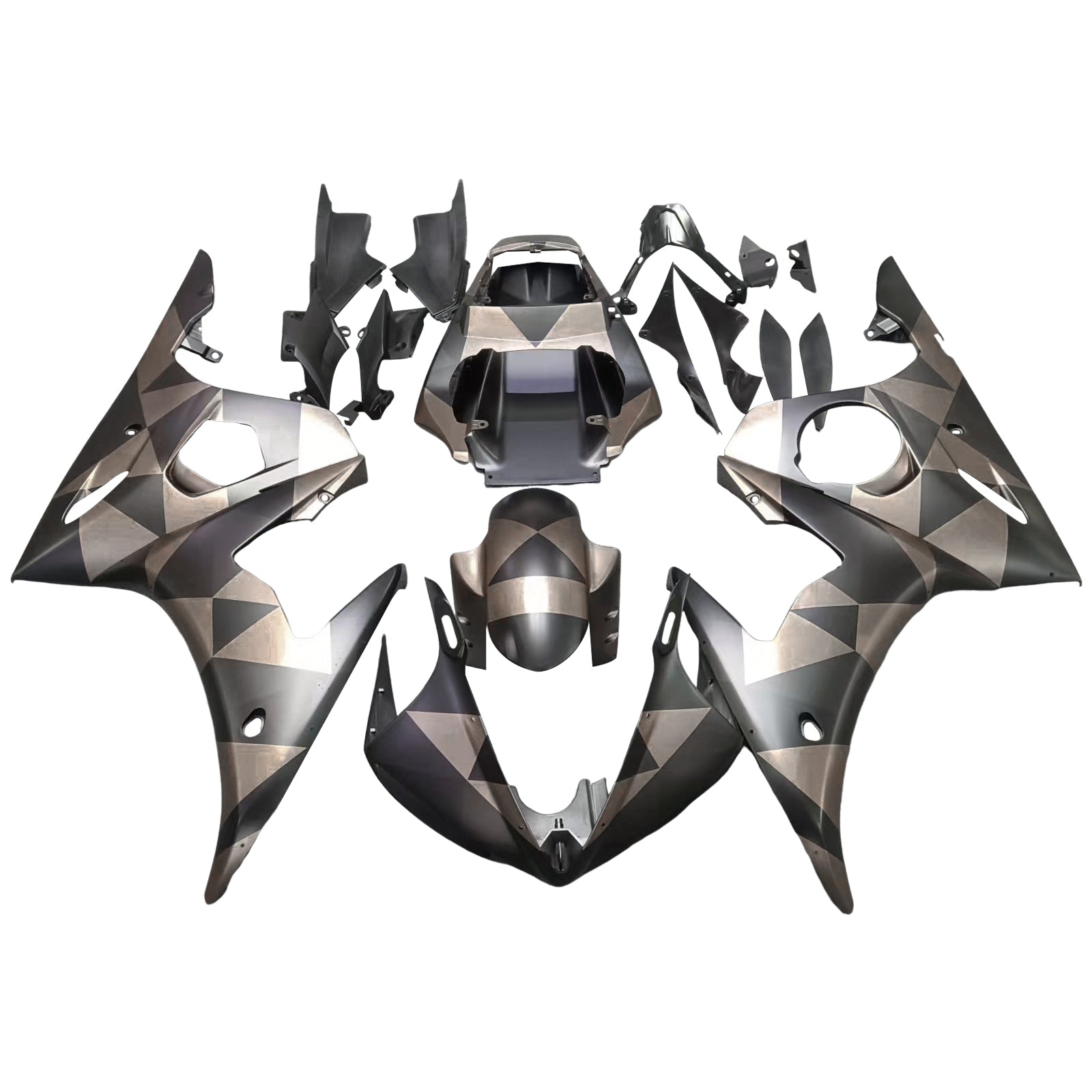 2003-2004 Yamaha YZF 600 R6 2006-2009 R6S Amotopart Injection Fairing Kit Bodywork Plastic ABS #144
