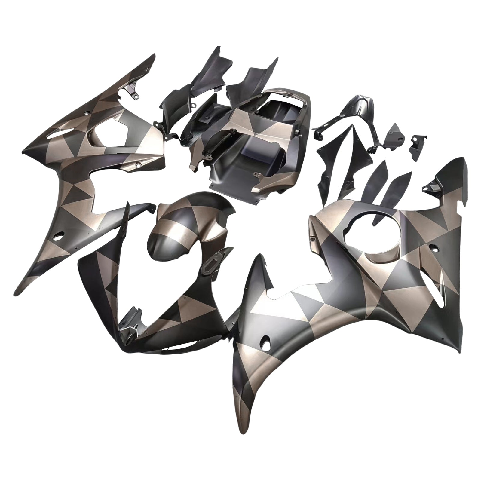 2003-2004 Yamaha YZF 600 R6 2006-2009 R6S Amotopart Injection Fairing Kit Bodywork Plastic ABS #144