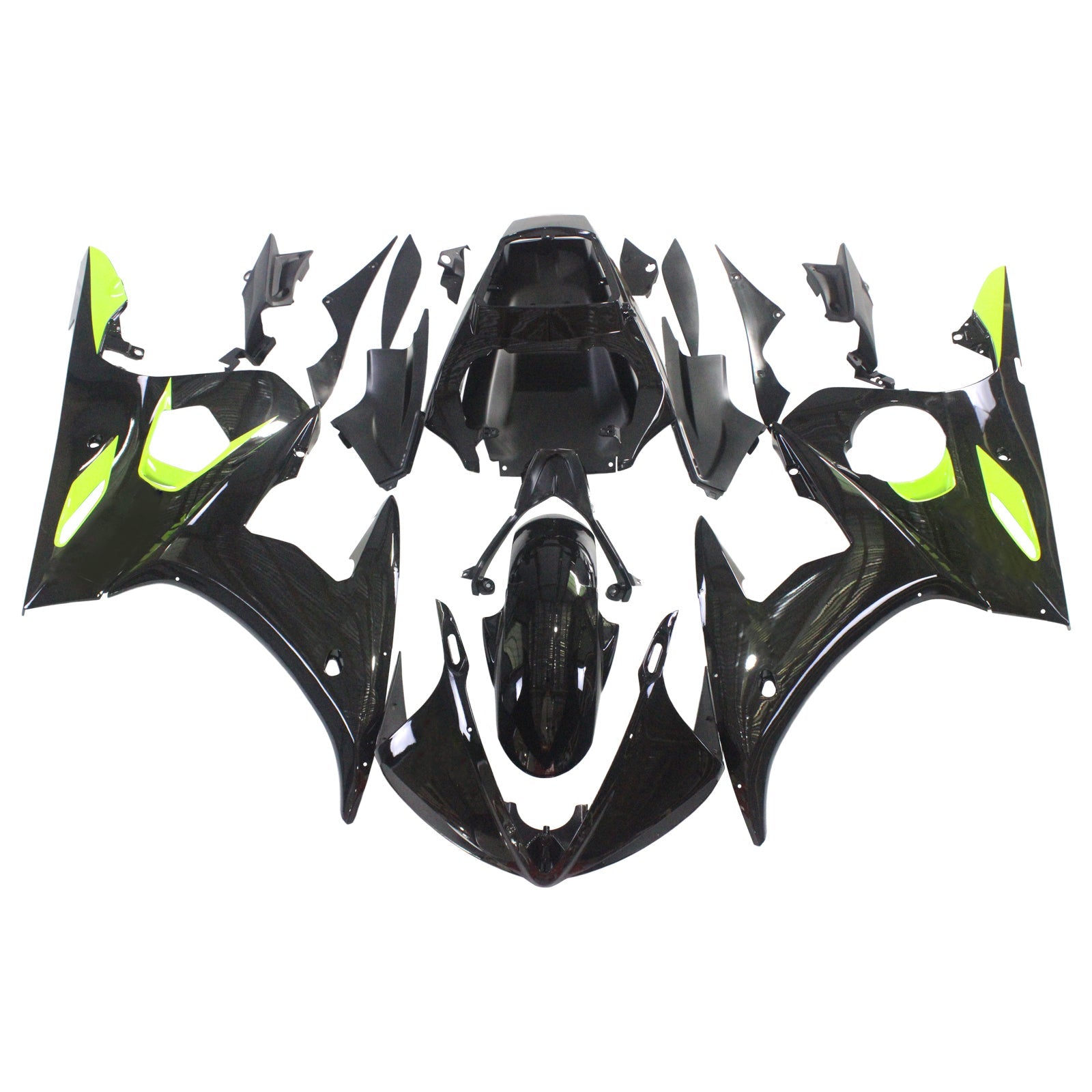 2003-2004 Yamaha YZF 600 R6 2006-2009 R6S Amotopart Injection Fairing Kit Bodywork Plastic ABS #149
