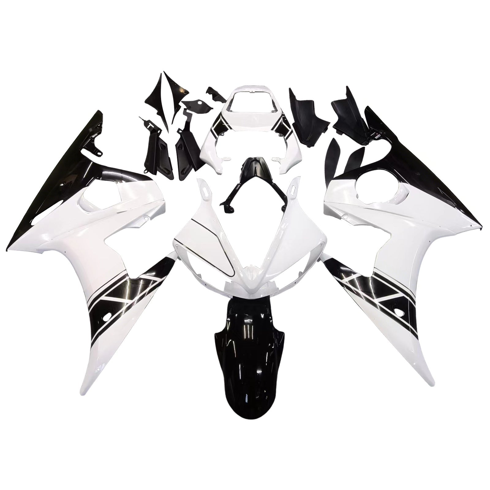 2005 Yamaha YZF 600 R6 Injection Fairing Kit Bodywork Plastic ABS #21