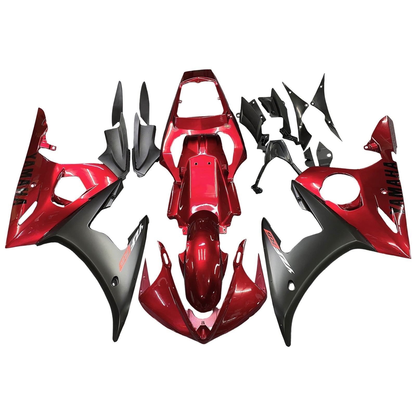 2005 Yamaha YZF 600 R6 Injection Fairing Kit Bodywork Plastic ABS #127