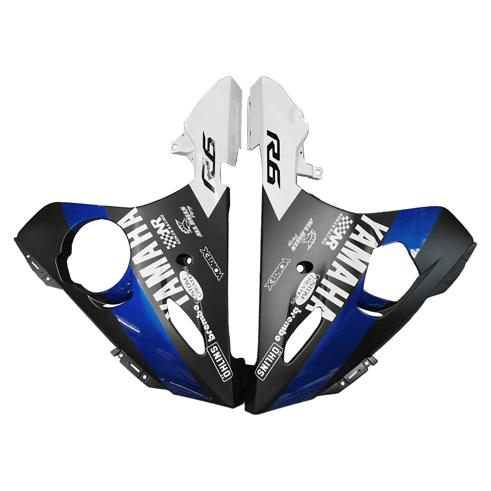 2005 Yamaha YZF 600 R6 Injection Fairing Kit Bodywork Plastic ABS #156