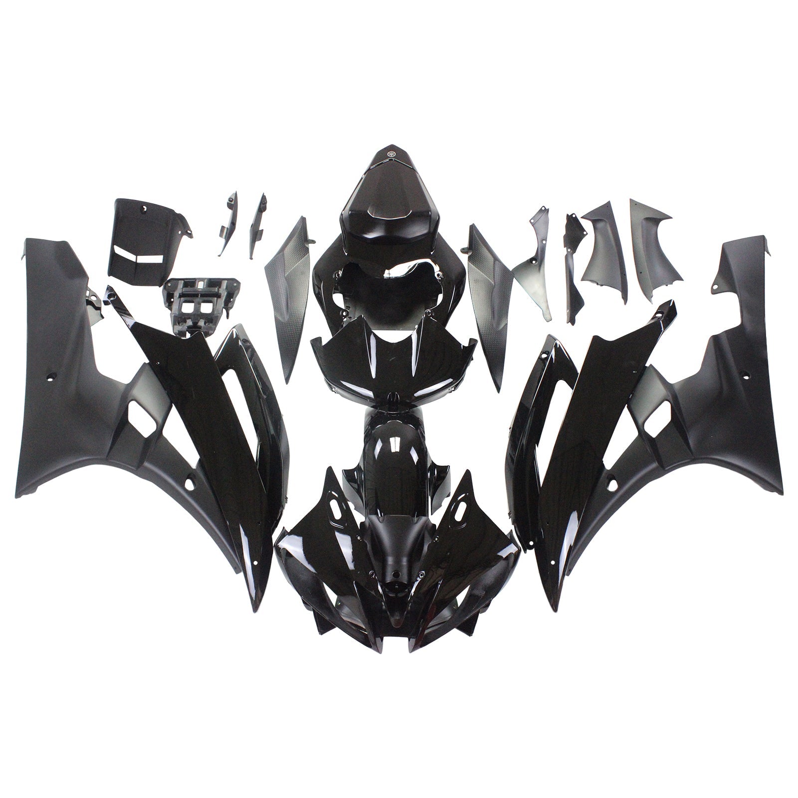 2006-2007 Yamaha YZF-R6 Fairings Contrast Black R6 Racing Generic