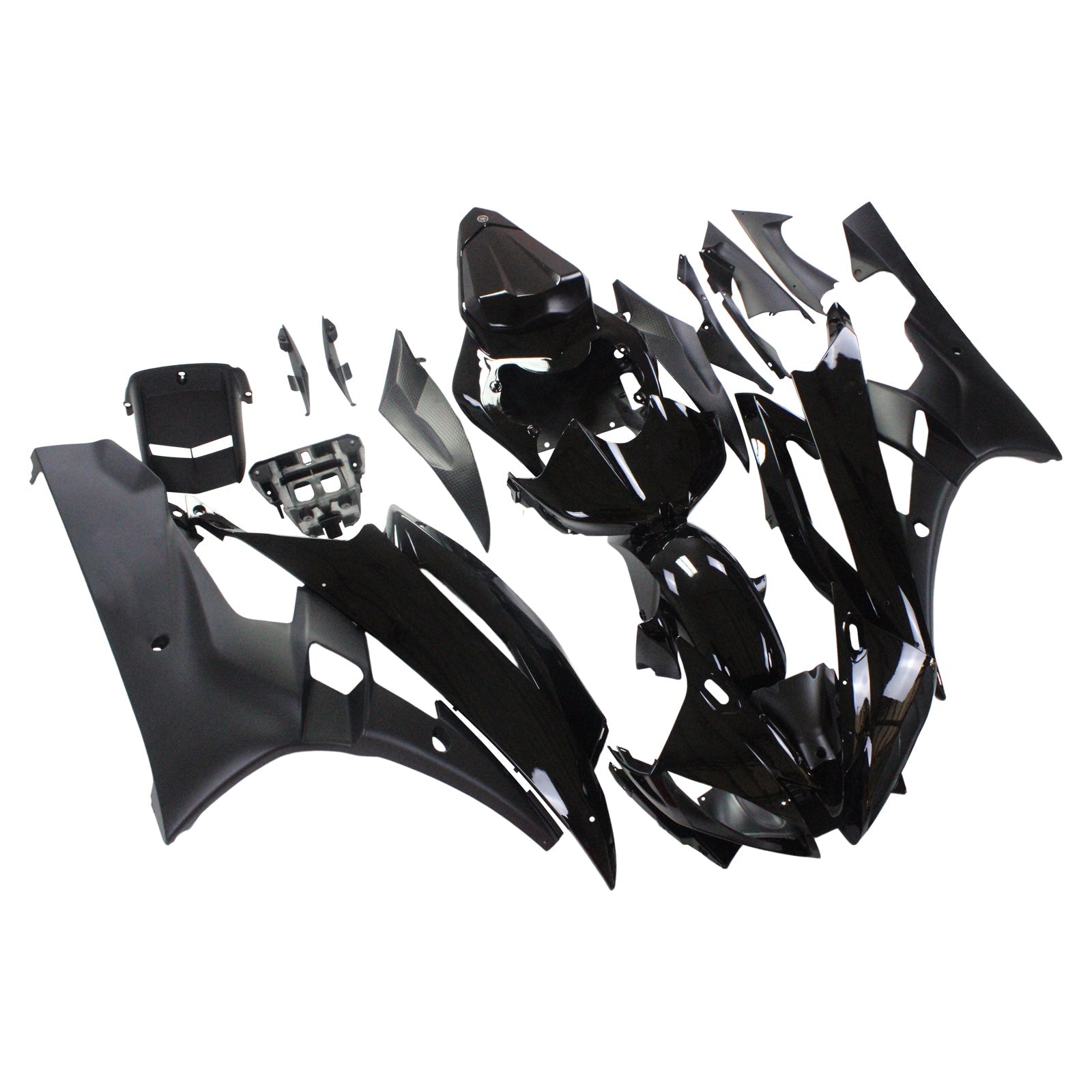 2006-2007 Yamaha YZF-R6 Fairings Contrast Black R6 Racing Generic