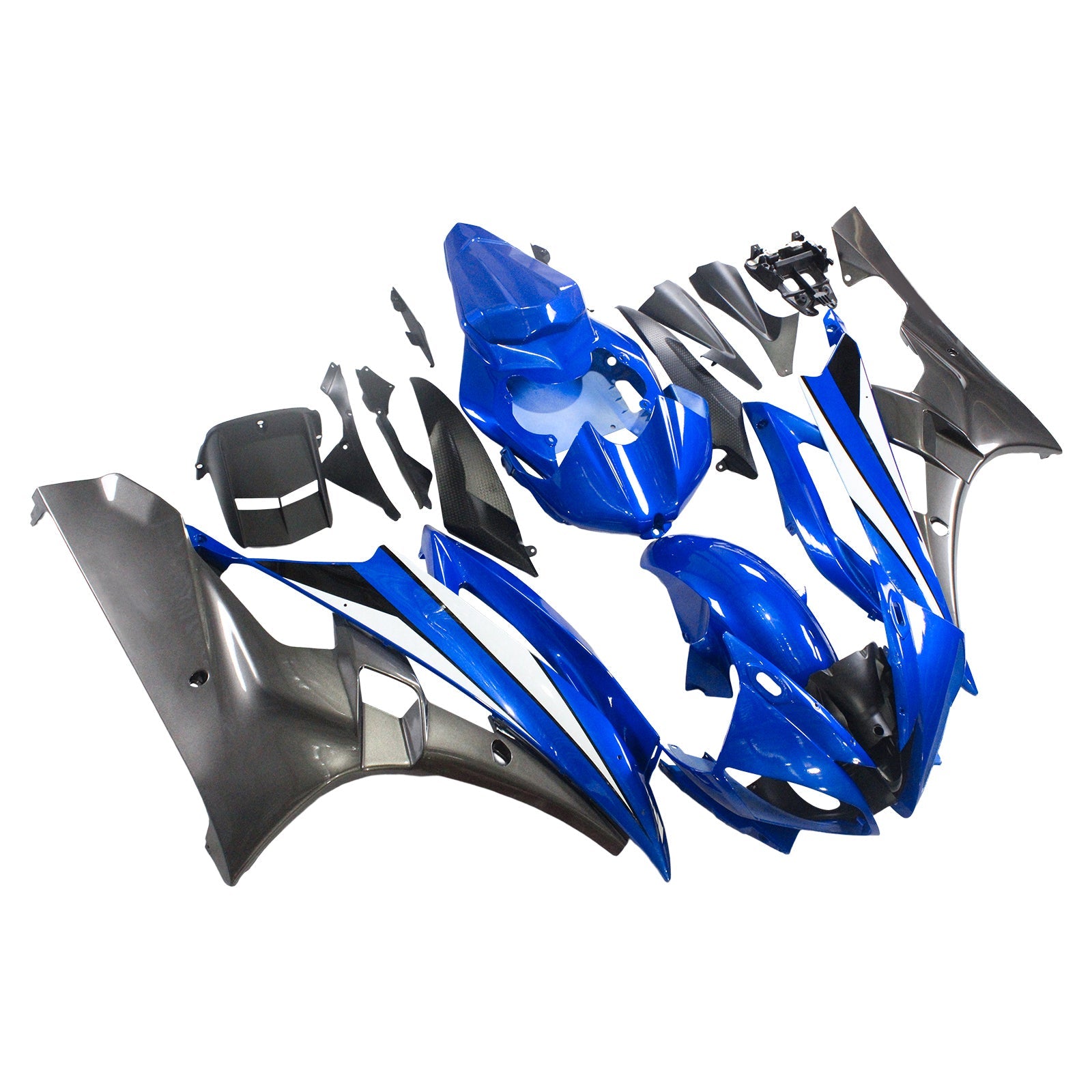 2006-2007 Yamaha YZF 600 R6 Amotopart Injection Fairing Kit Bodywork Plastic ABS #112